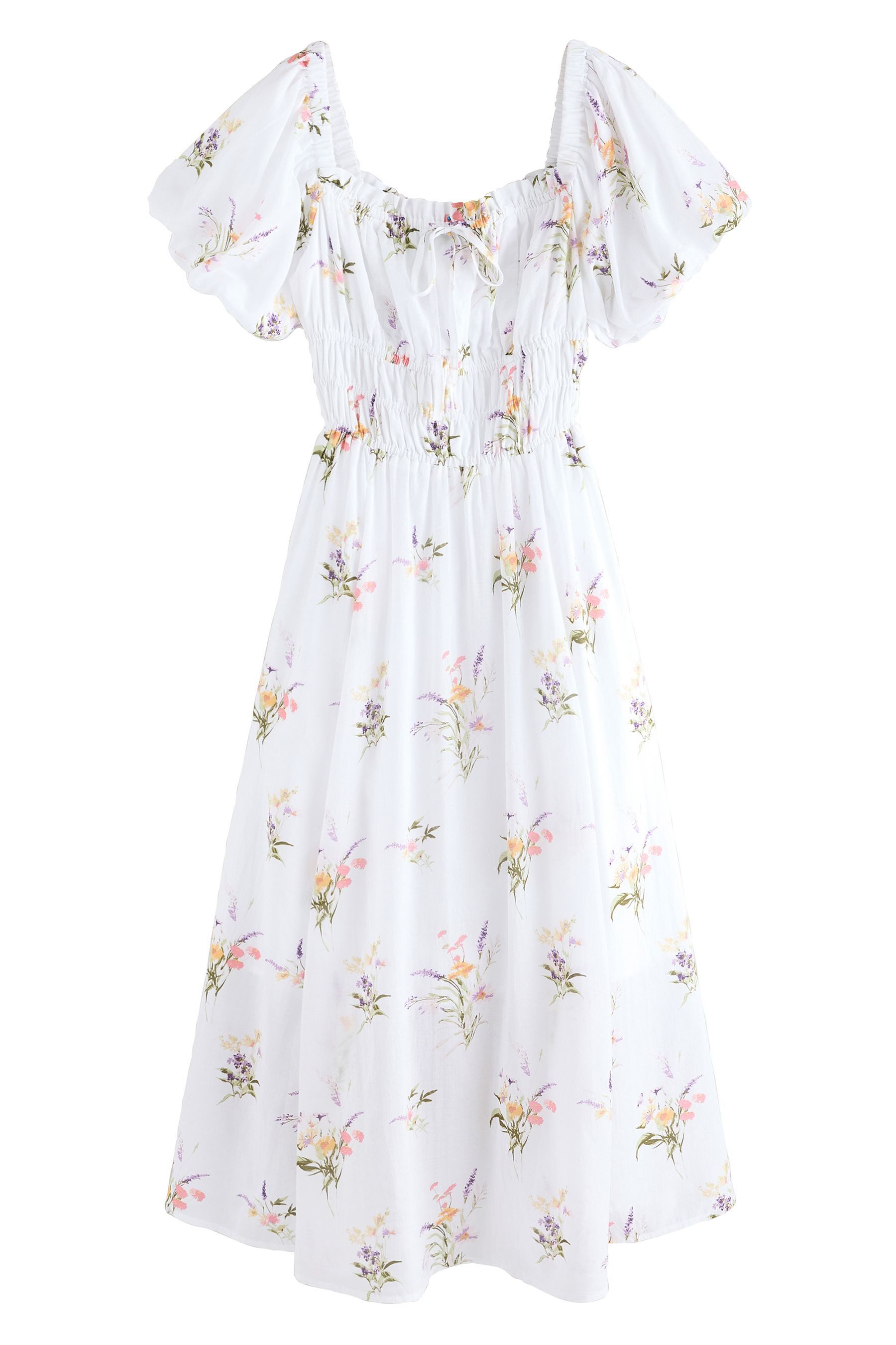 Next Midikleid Midikleid mit Puffärmeln (1-tlg) günstig online kaufen