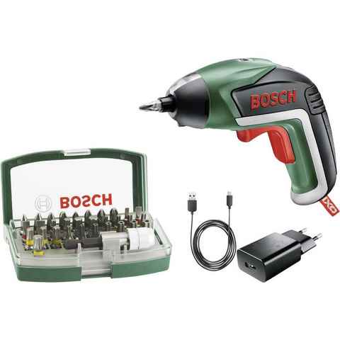 Bosch Home & Garden Akku-Schrauber Akkuschrauber + Bit-Set 32tlg, inkl. Akku, mit Zubehör