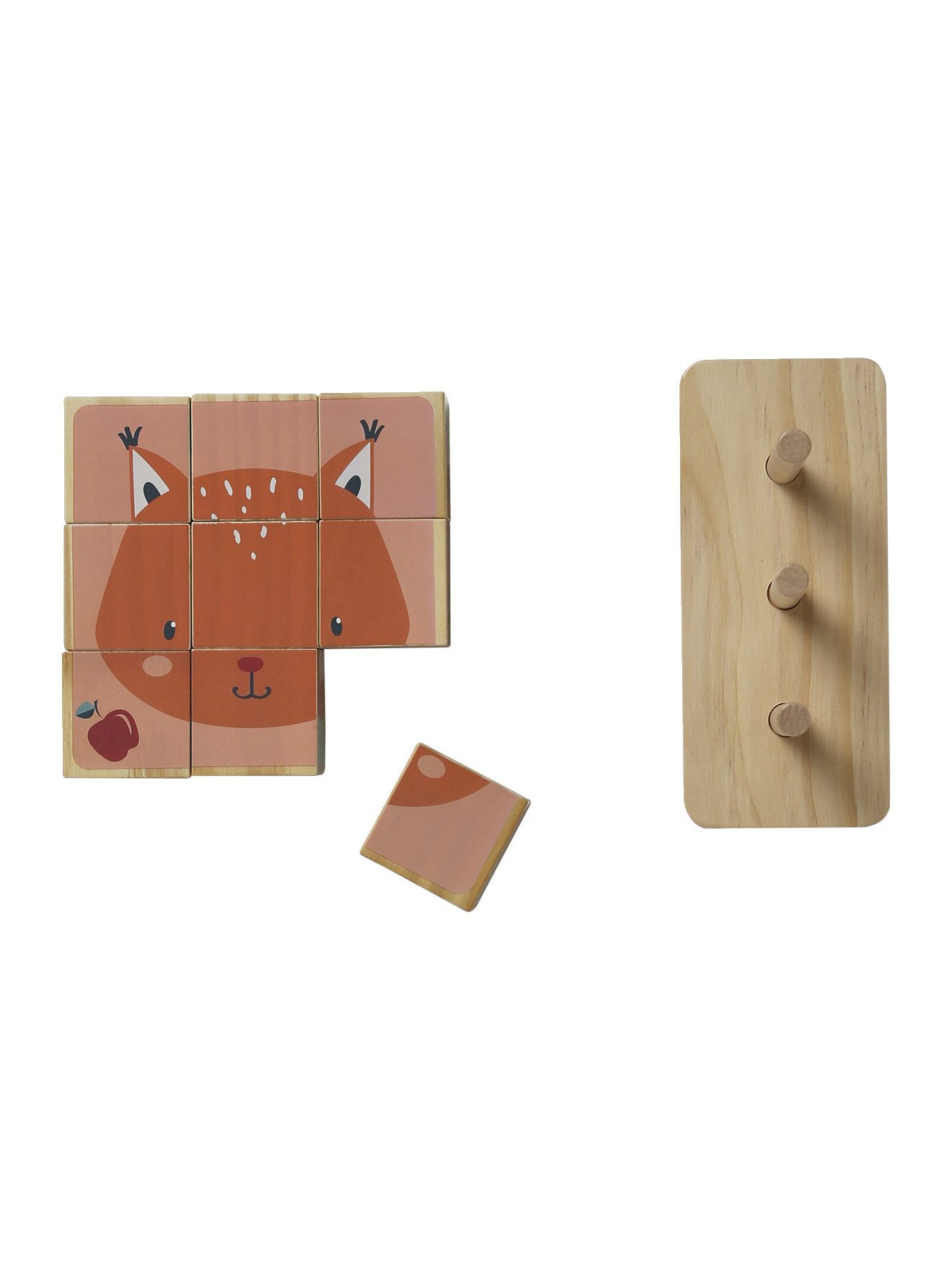 vertbaudet Puzzle Stapel-Puzzle aus Holz FSC®, Puzzleteile