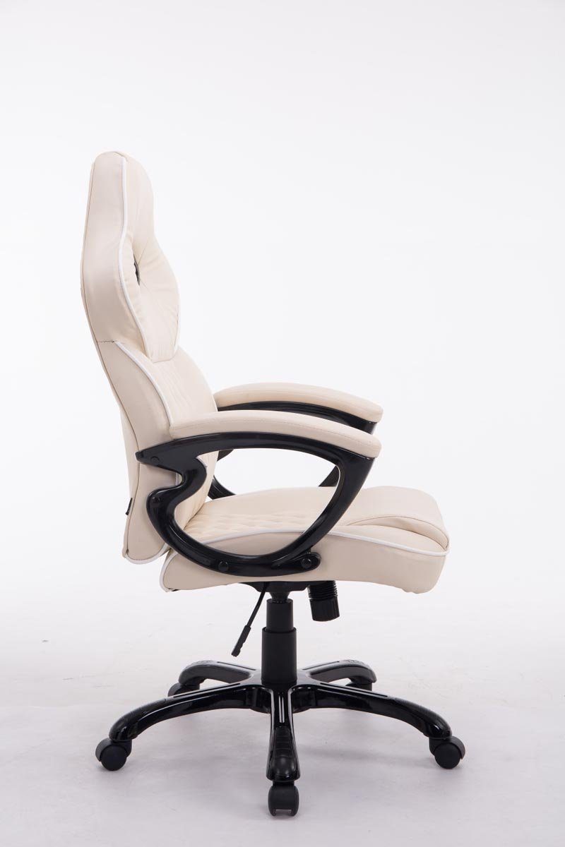 Chair creme höhenverstellbar und CLP Gaming drehbar XXX BIG Kunstleder,