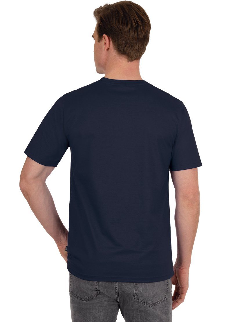 T-Shirt Trigema TRIGEMA navy 100% Baumwolle T-Shirt aus