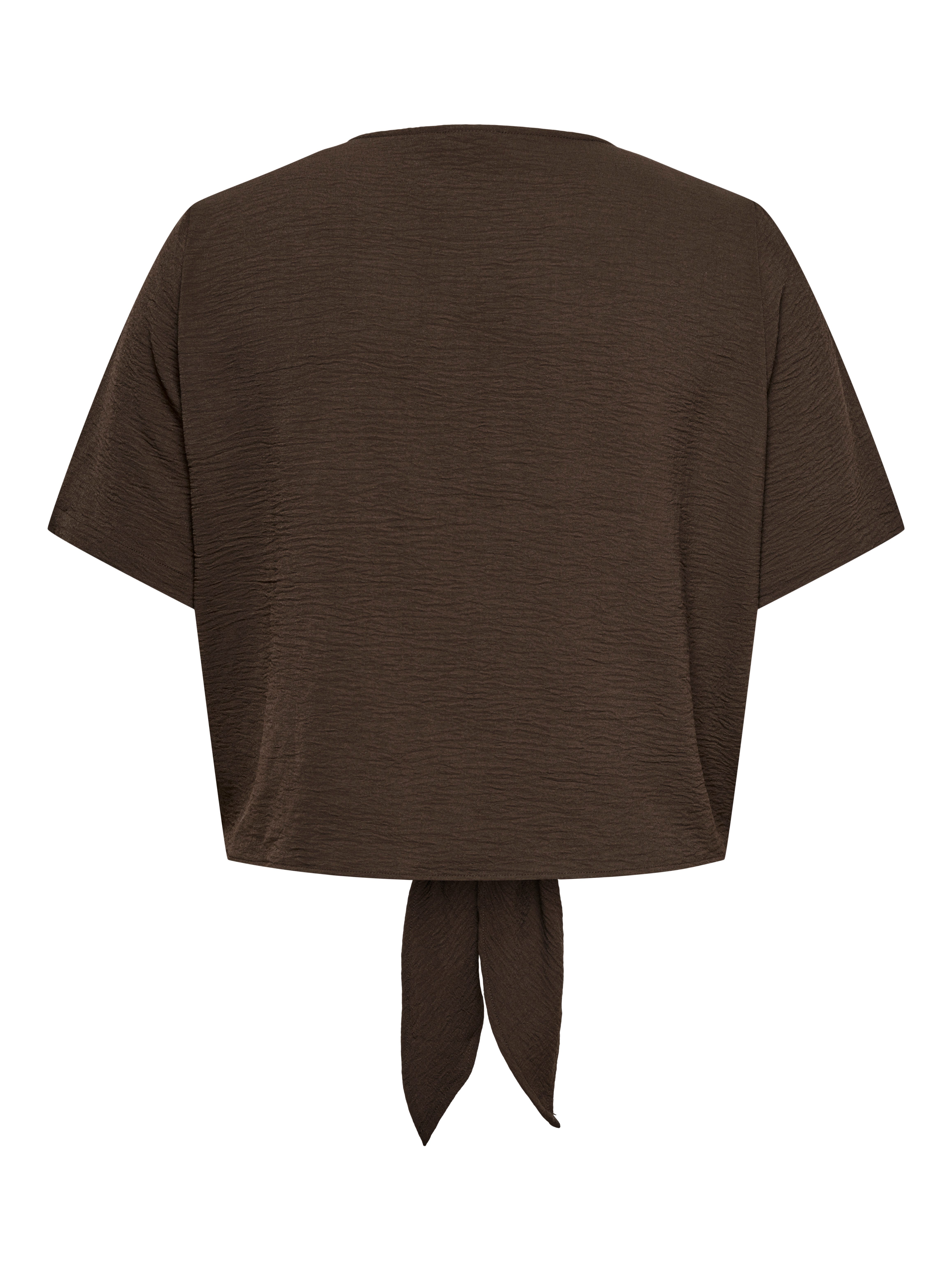 ONLY CARMAKOMA V-Shirt CAREVALOU METTA 2/4 KNOT SHIRT WVN