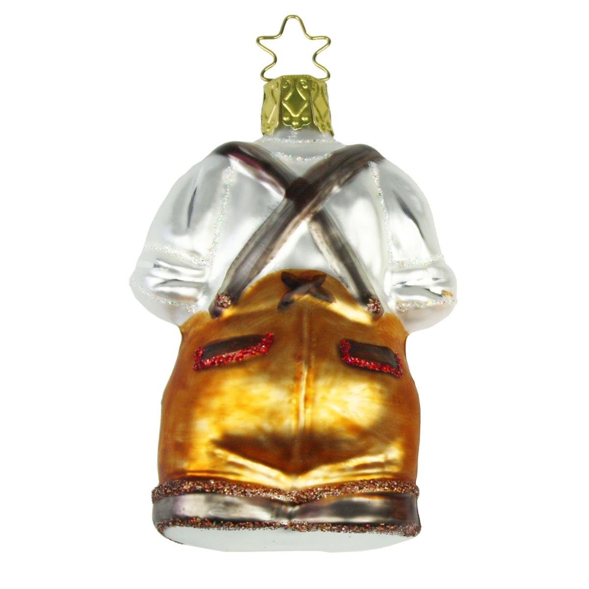 Weihnachts-Anhänger Christbaumschmuck Gaudi INGE-GLAS® (1-tlg) INGE-GLAS Wiesn Lederhose