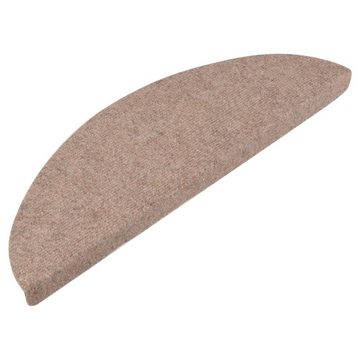 Stufenmatte Stufenmatten Selbstklebend 15 Stk 65x26 cm Beige, vidaXL, Höhe: 3 mm