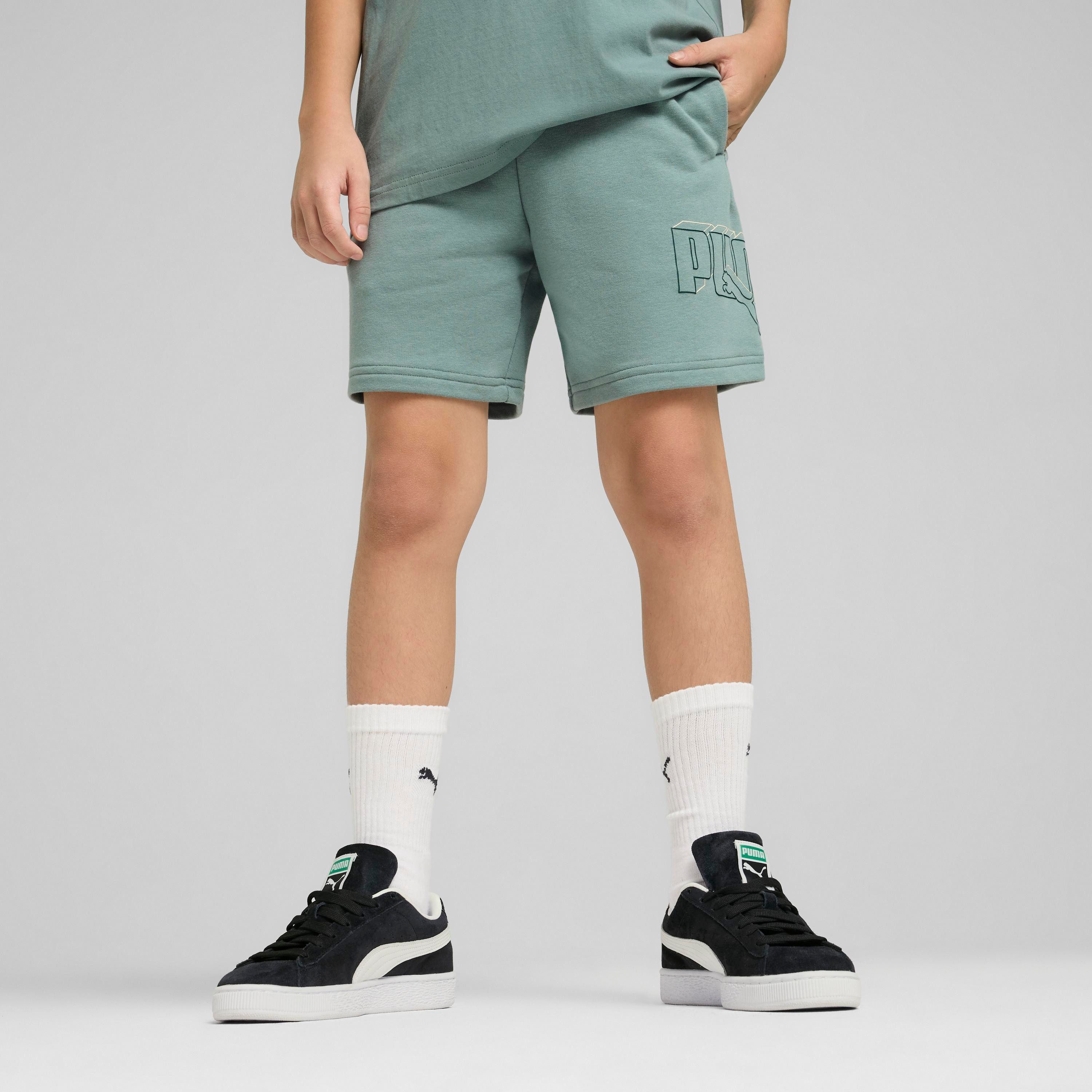 PUMA Trainingsshorts ESS LOGO LAB EXECUTION SHORTS TR B sportlicher Stil, für Jugendliche, mit Eingrifftaschen, Regular Fit