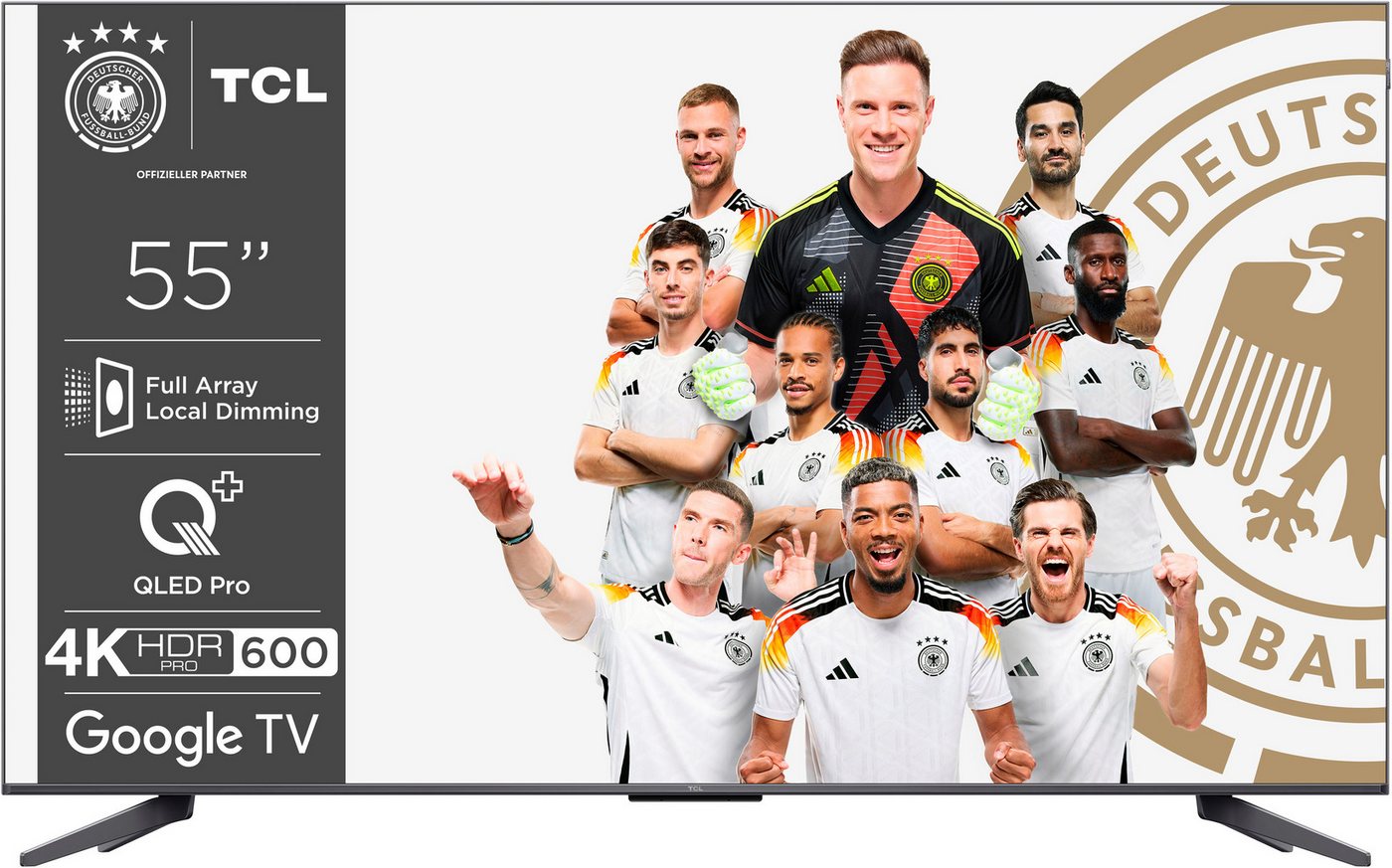 TCL 55T8BX1 QLED-Fernseher (139 cm/55 Zoll, 4K Ultra HD, Android TV, Google TV, Smart-TV) schwarz ! RABATT: 66.49% TCL 55T8BX1 QLED-Fernseher (139 cm/55 Zoll, 4K Ultra HD, Android TV, Google TV, Smart-TV) schwarz ! RABATT: 66.49%