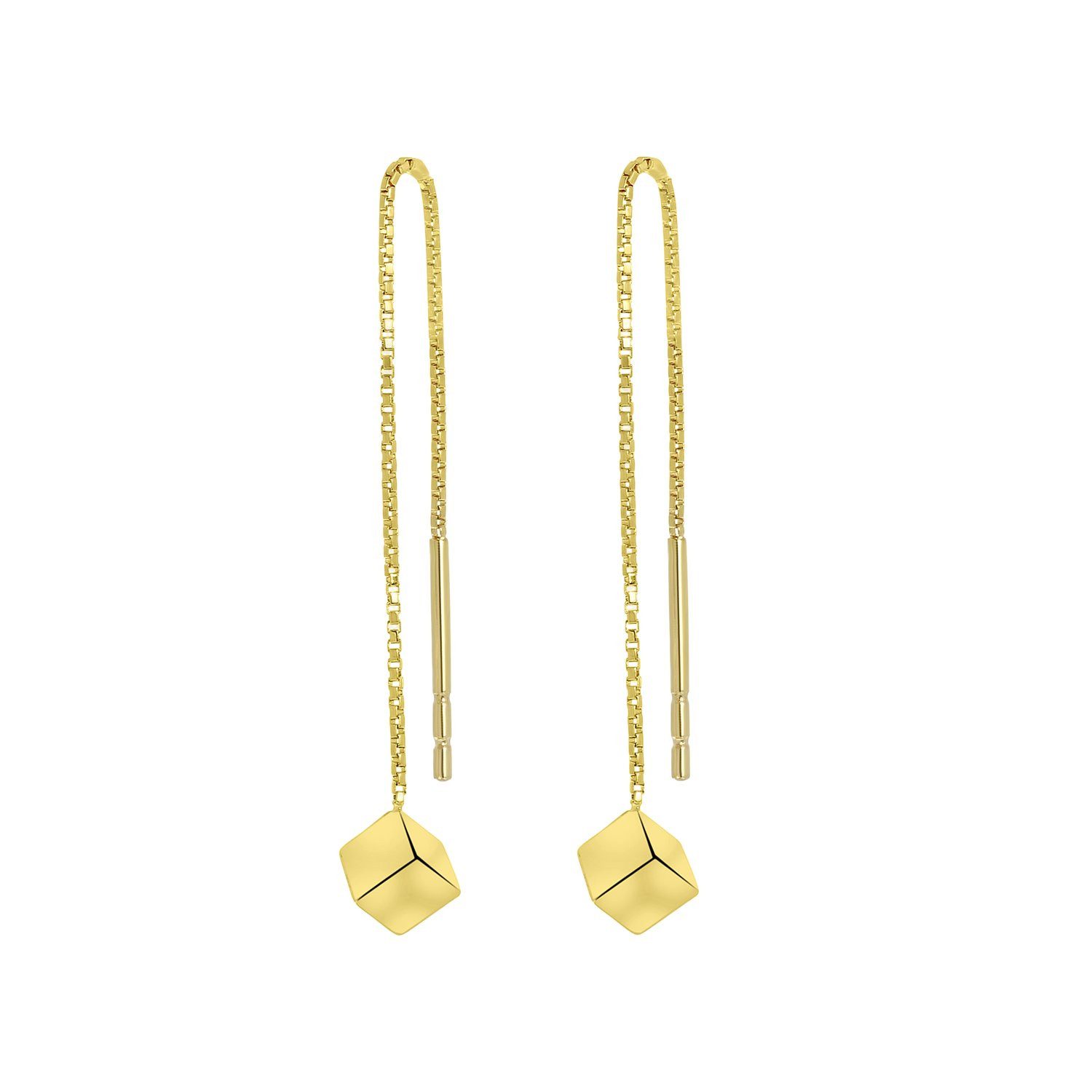LUCARDI Paar Ohrhänger Ohrring - 585 Gold - Gold - Damen