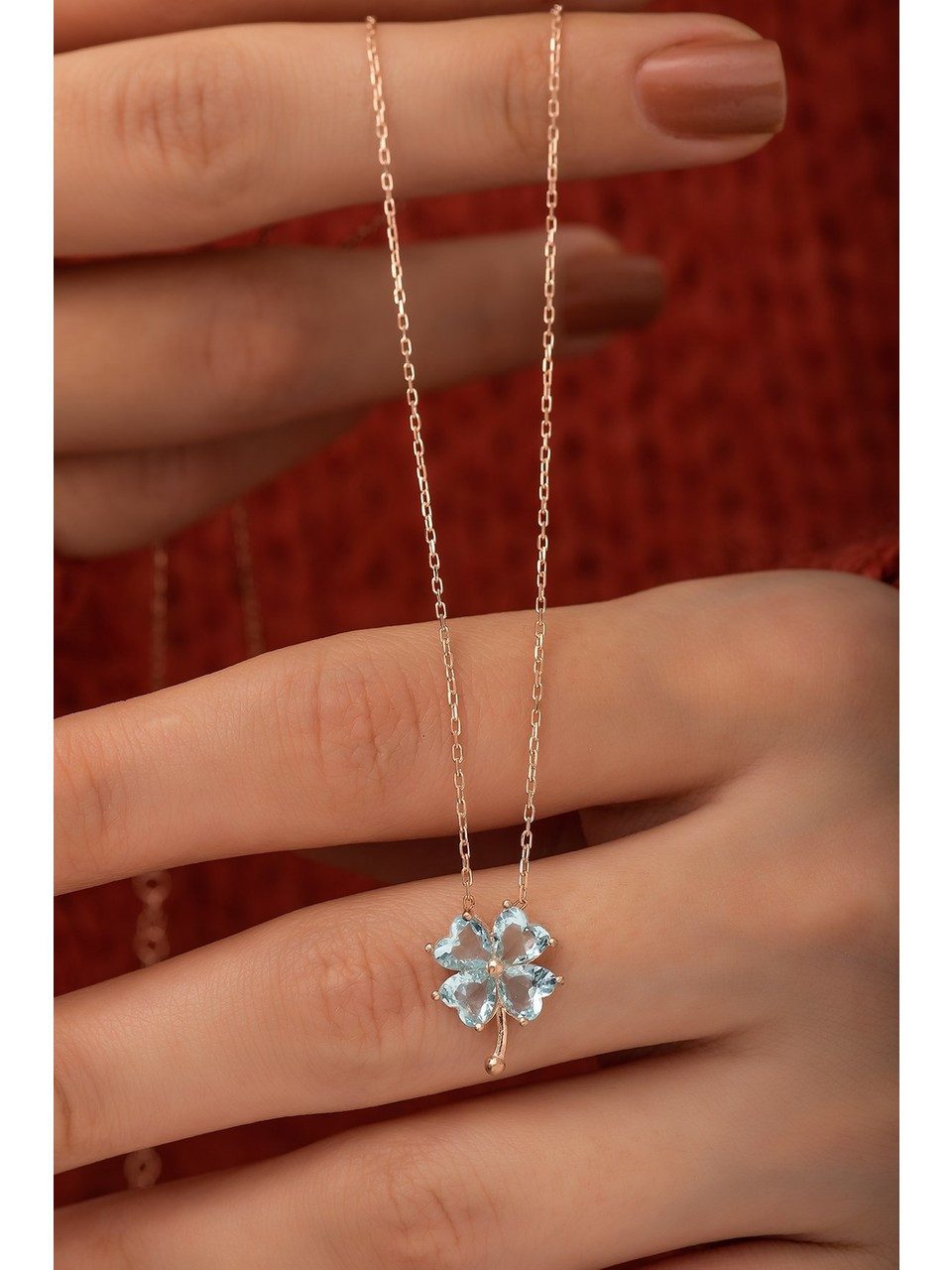 Nisan Ohrring-Set, 925 Silber Damen Halskette – Vierblättriges Kleeblatt mi günstig online kaufen