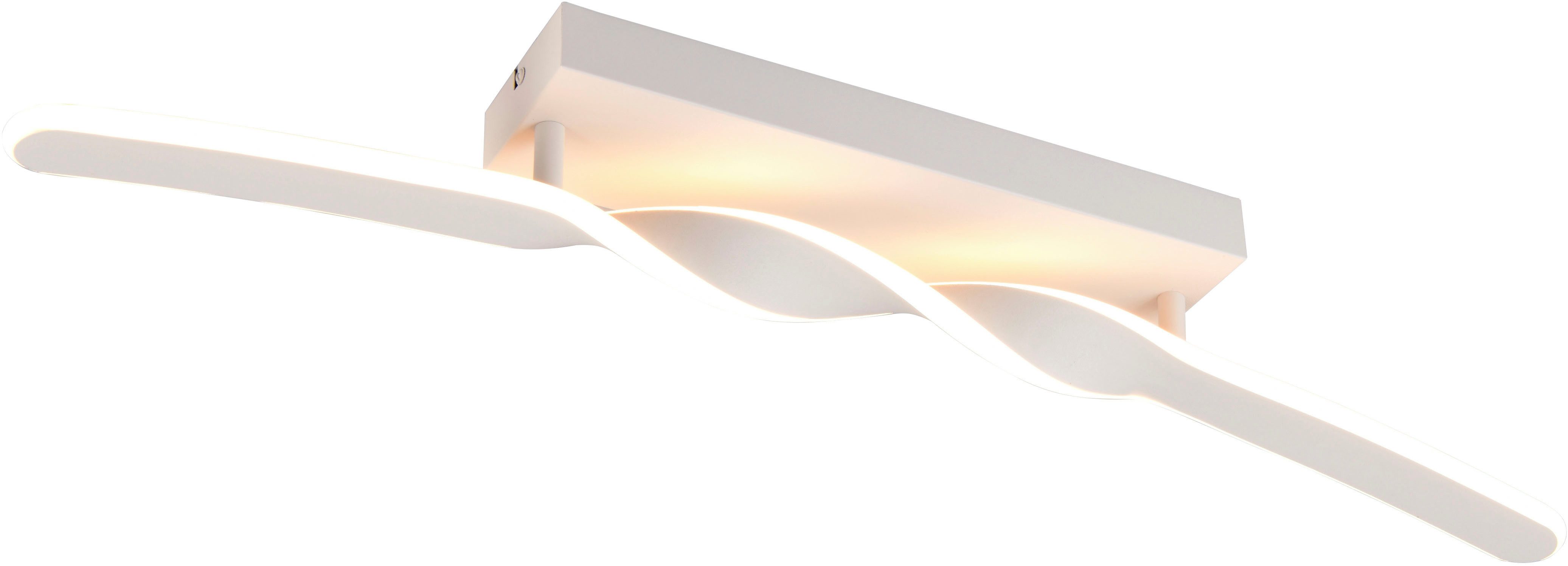 OTTO home LED Deckenleuchte ADELLA, LED Deckenlampe 20W 2500 Lumen CCT 2700-6500K Lichtfarbe, CCT - über Fernbedienung, Dimmfunktion, Memoryfunktion, Nachtlichtfunktion, mehrere Helligkeitsstufen, LED fest integriert, warmweiß - kaltweiß, Fernbedienung, dimmbar, Nachtlicht Memoryfunktion, Metall warm grey