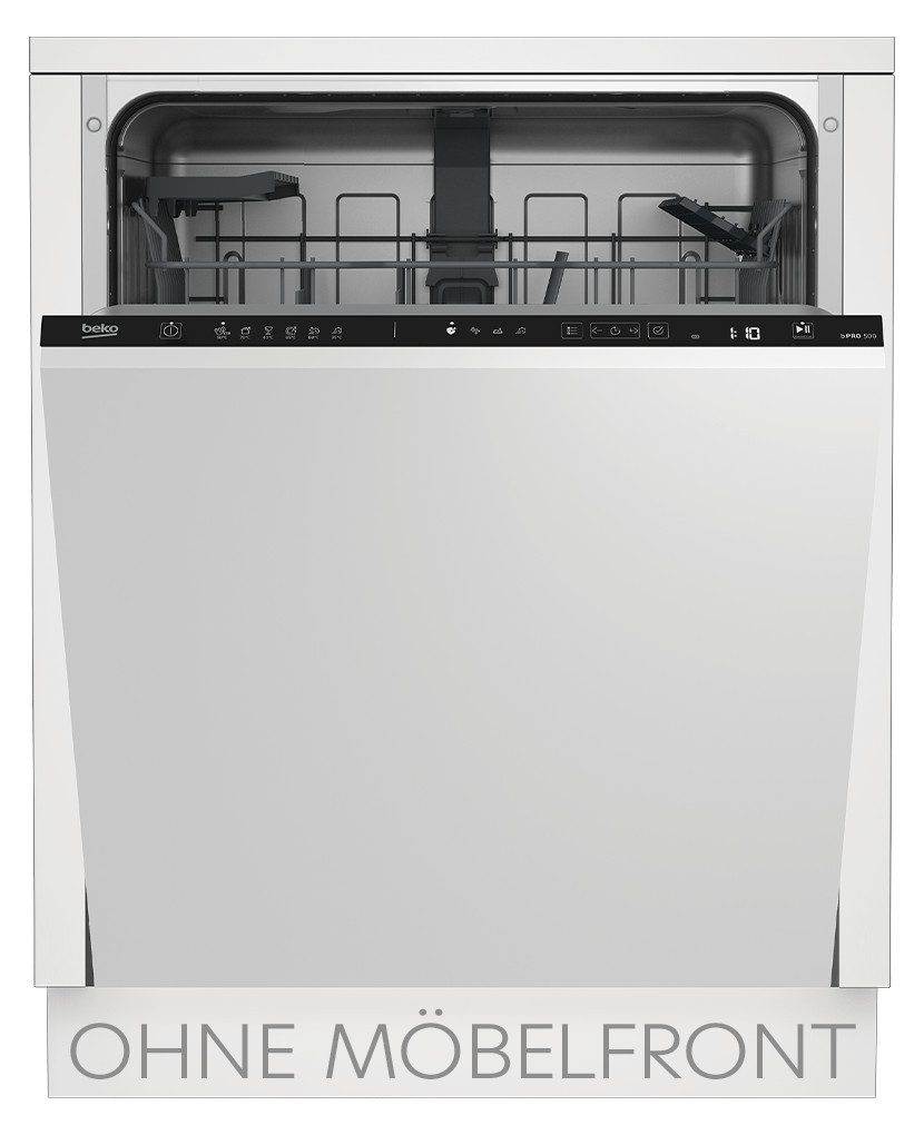 BEKO vollintegrierbarer Geschirrspüler BDIN36455, 10,9 l, 14 Maßgedecke, HygieneIntense, TrayWash, Fast+
