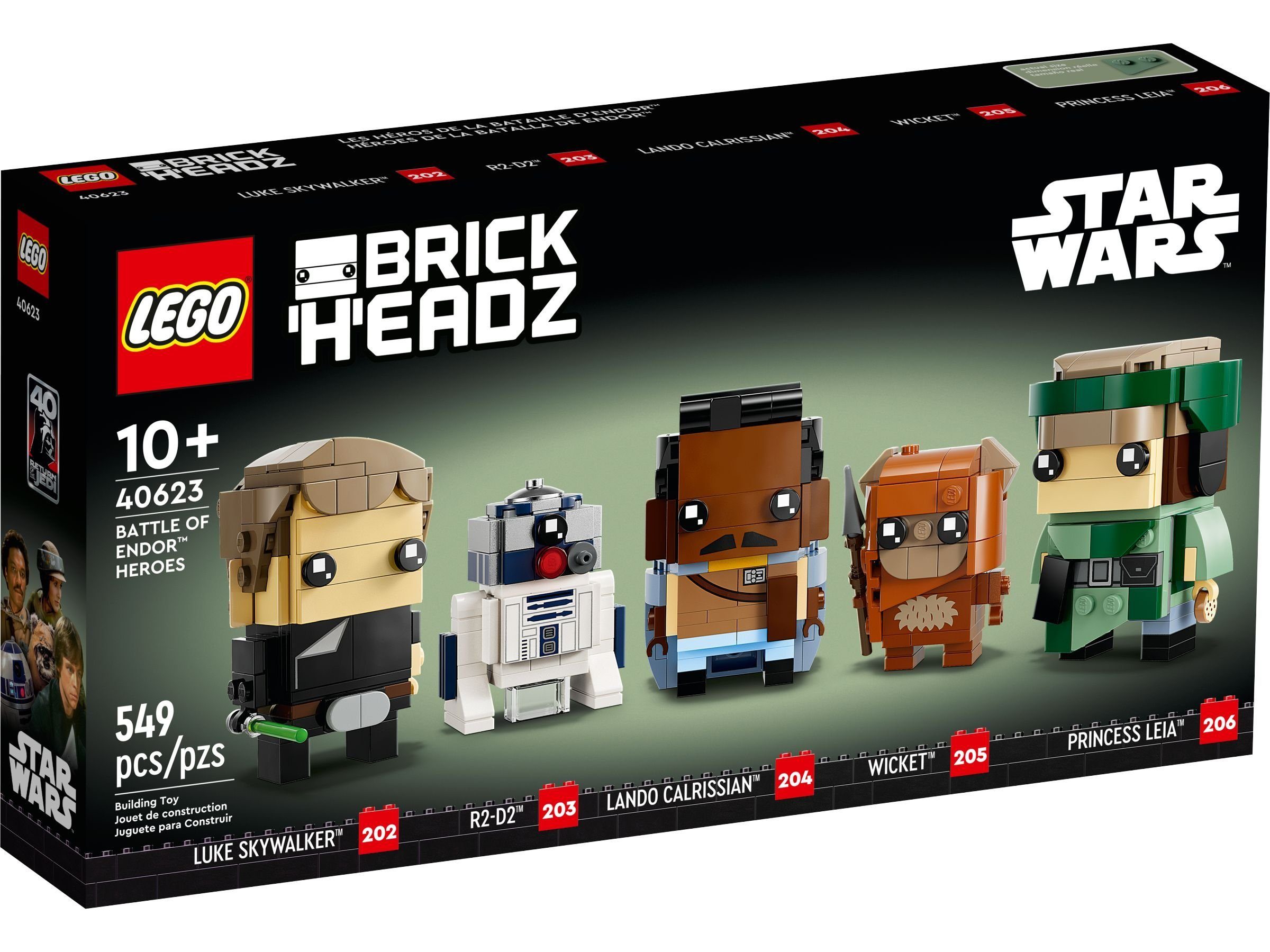 LEGO® BrickHeadz 40623 Helden der Schlacht von Endor™ Konstruktionsspielsteine
