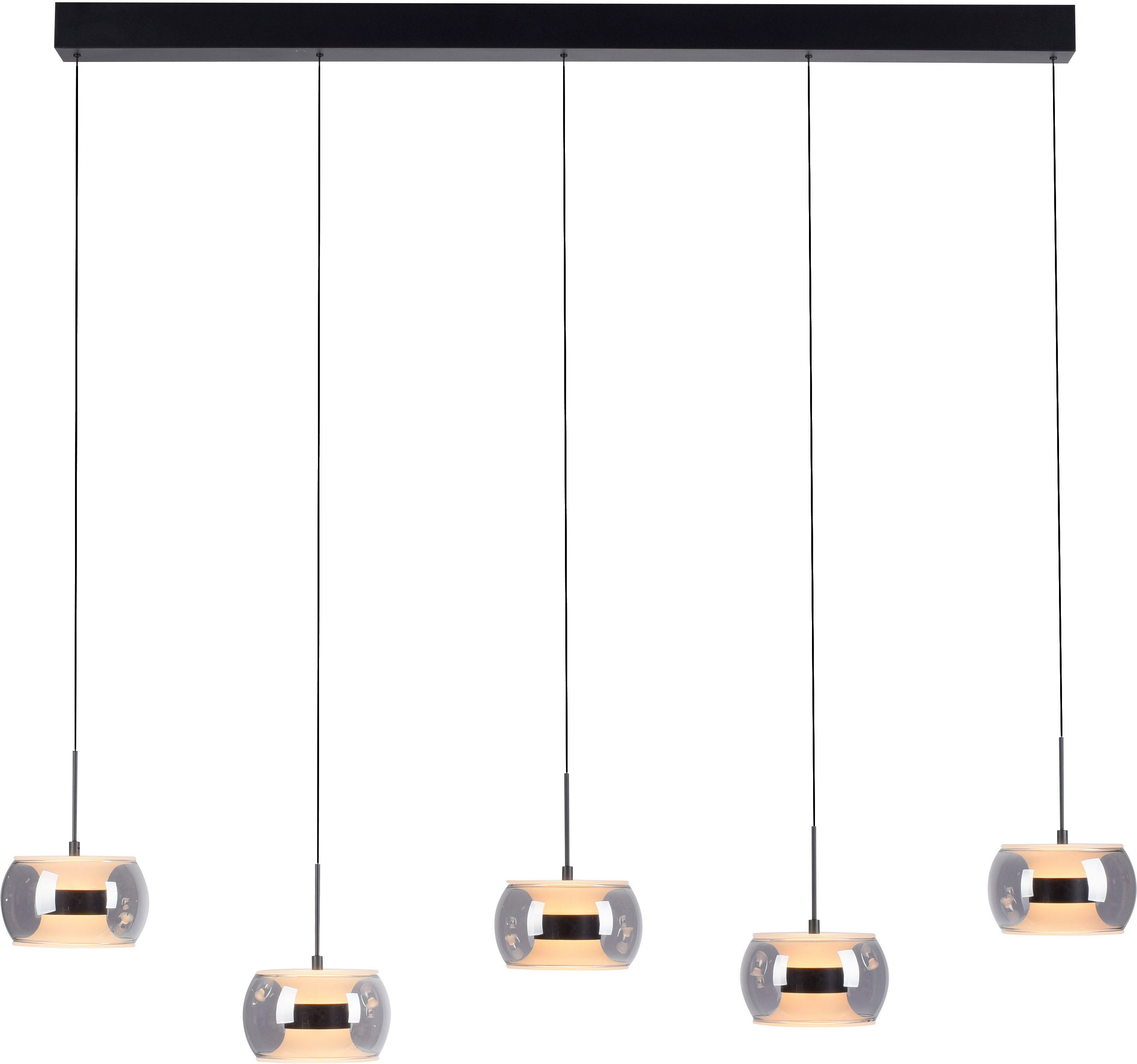 Paul Neuhaus LED Pendelleuchte FUMEA, Dimmfunktion, LED fest integriert, warmweiß - kaltweiß, Comfort Lift, CCT(2200-5000K), 3-Stufen-Dimmung per Wandschalter