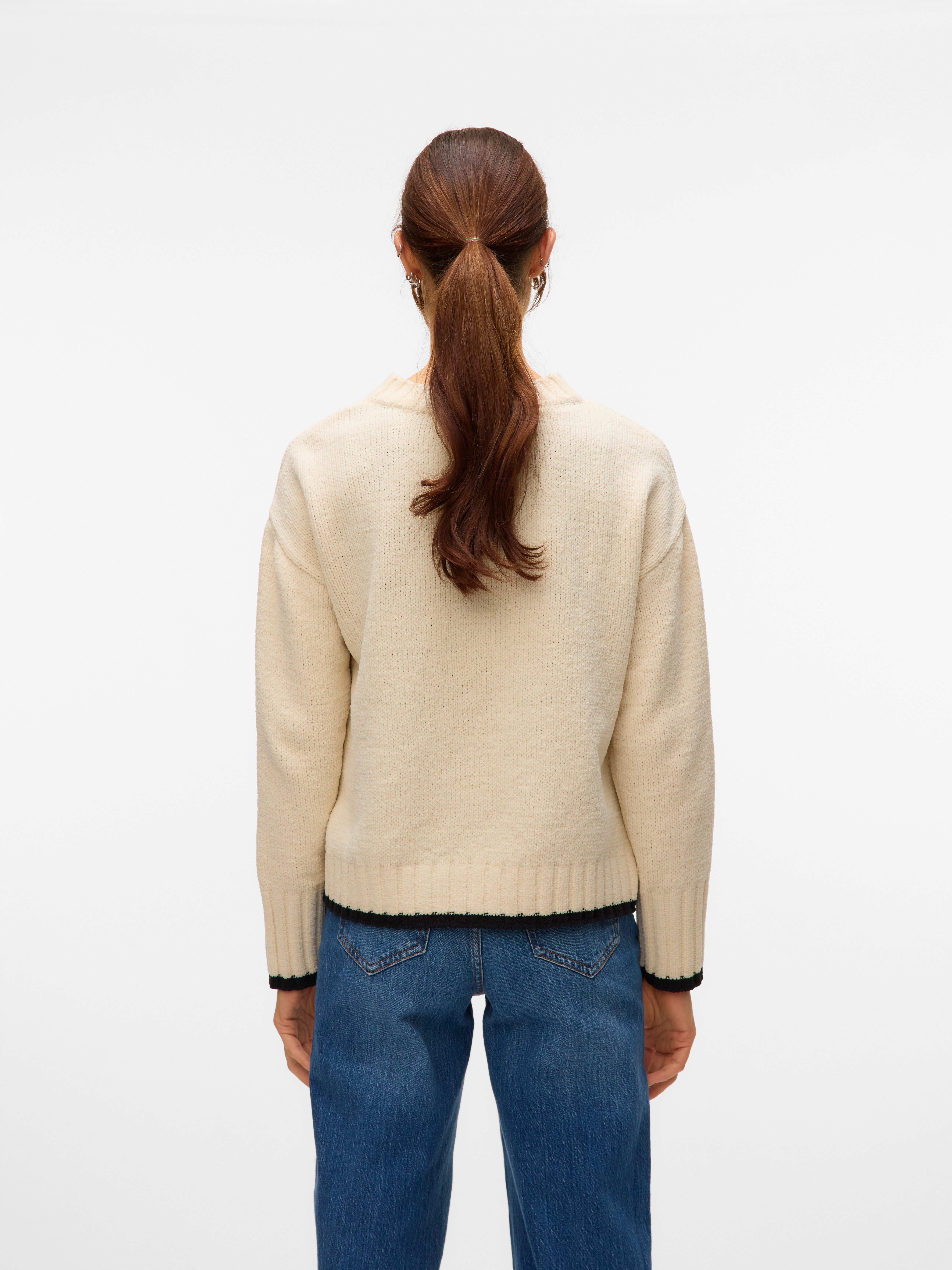 Vero Moda Strickpullover VMSHADOW LS O-NECK PULLOVER BOO