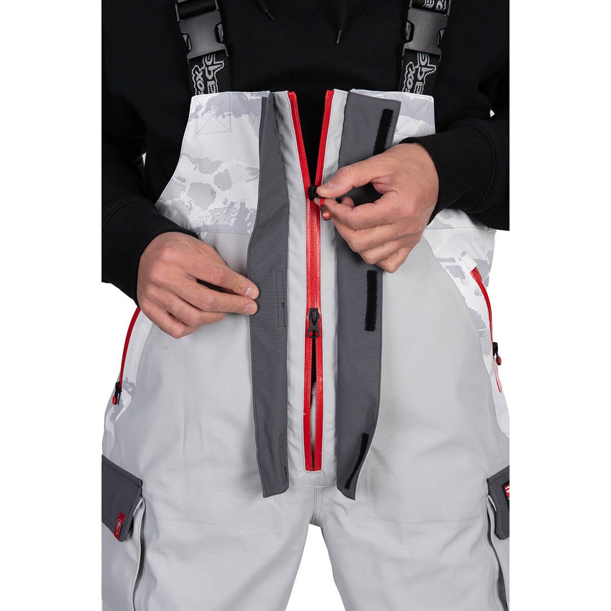 Fox Rage Latzhose Fox Rage RS Triple Regenhose Latzhose Light Camo Hellgrau Herren