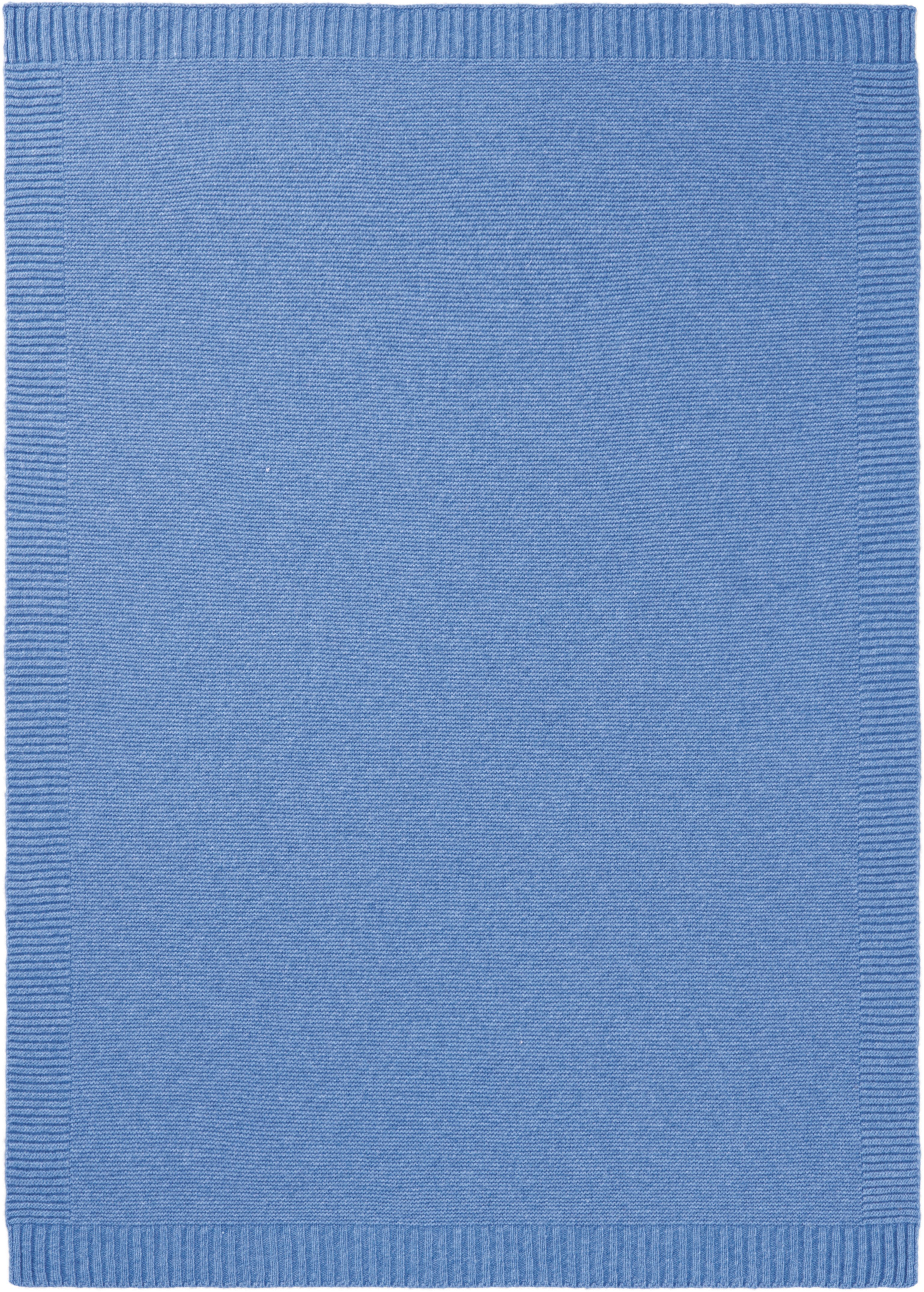 Babydecke Babydecke Wool Knit, Biederlack, 75 x 100, mit kontrastfarbigem Patentrand