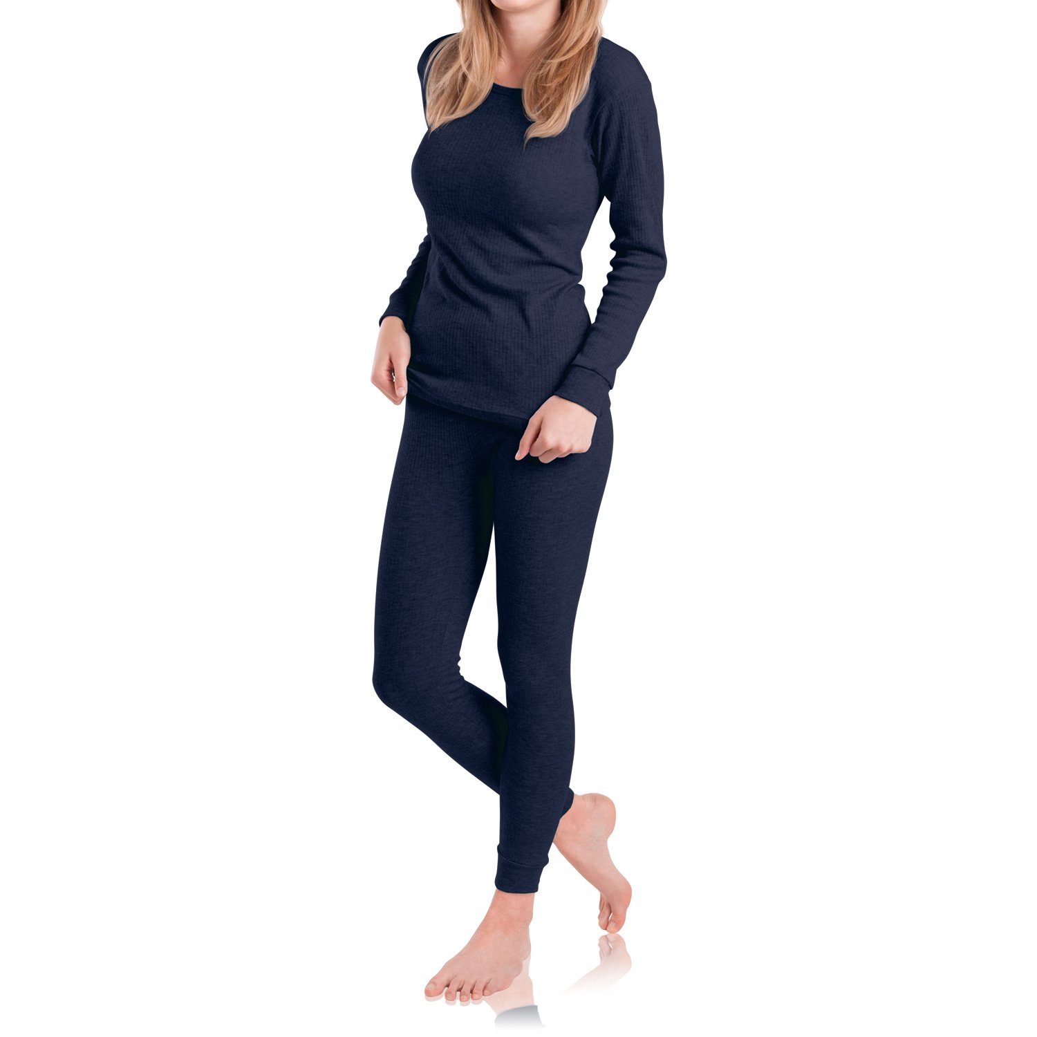 MT Thermohose Damen Ski- & Thermowäsche Set - Thermo Unterwäscheset Navy