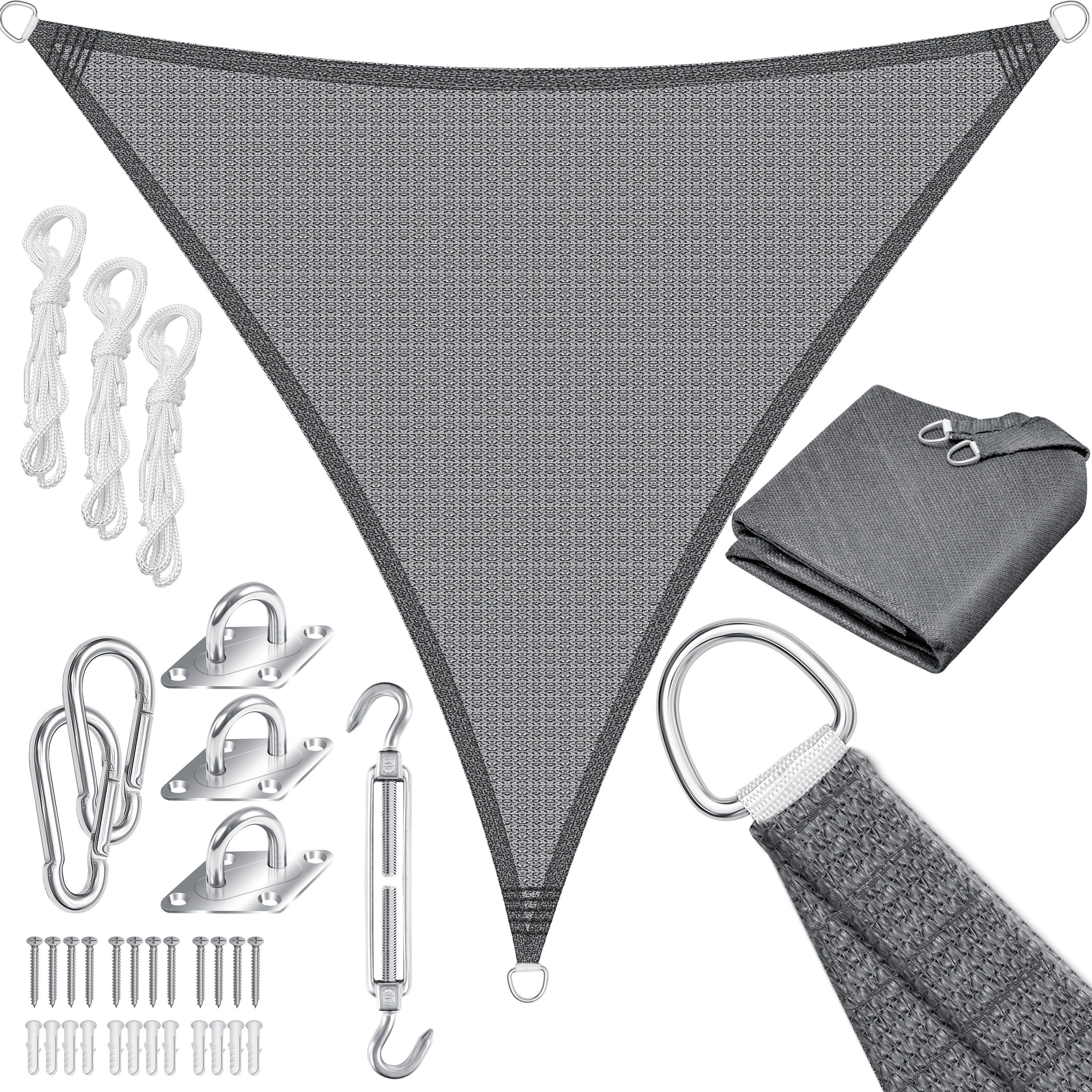 KESSER Sonnensegel, Sonnenschutz Windschutz HDPE Gewebe wasserabweisend & windabweisend