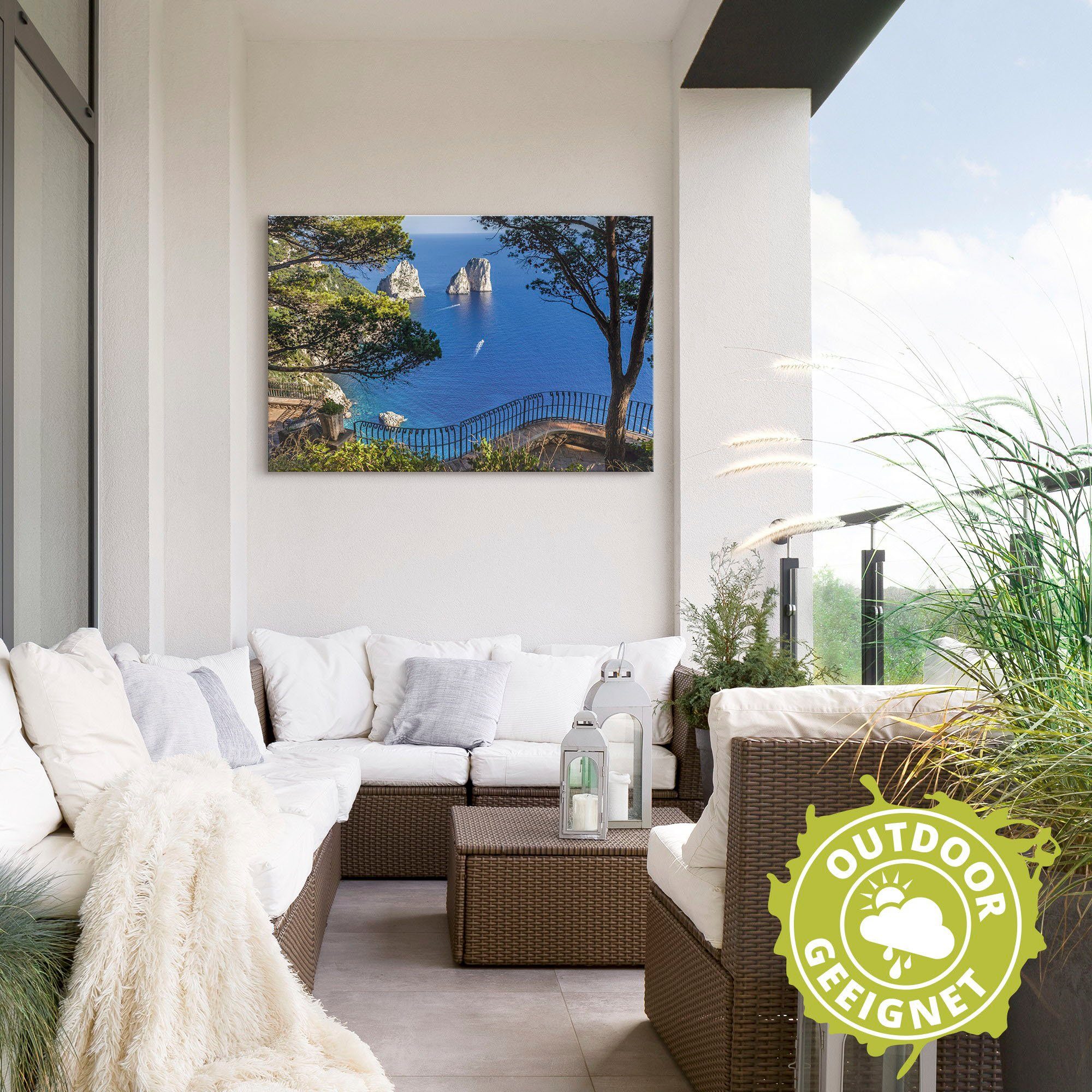 Artland Wandbild »Faraglione-Felsen auf Capri, Italien«, Meer Bilder (1 Stück), in vielen Größen & Produktarten - Alubild / Outdoorbild für den Außenbereich, Leinwandbild, Poster, Wandaufkleber / Wandtattoo auch für Badezimmer geeignet-HomeTrends