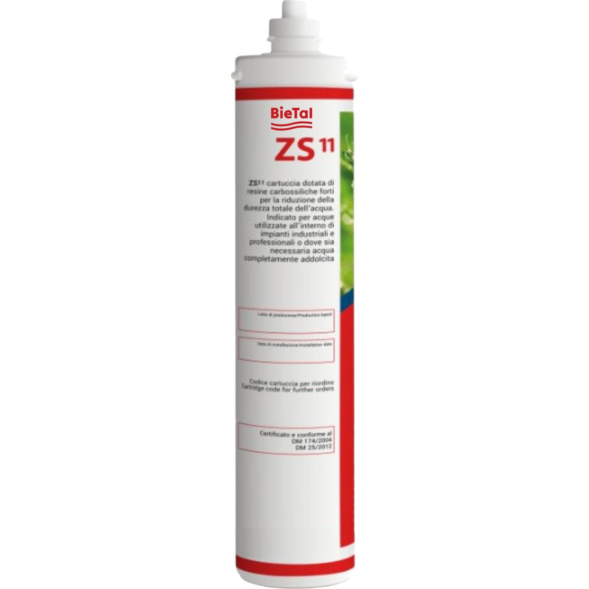 Wasserfilter BieTal® ZS11 enthärtet Wasser Entkalkung Enthärtung Filter gegen Kalk