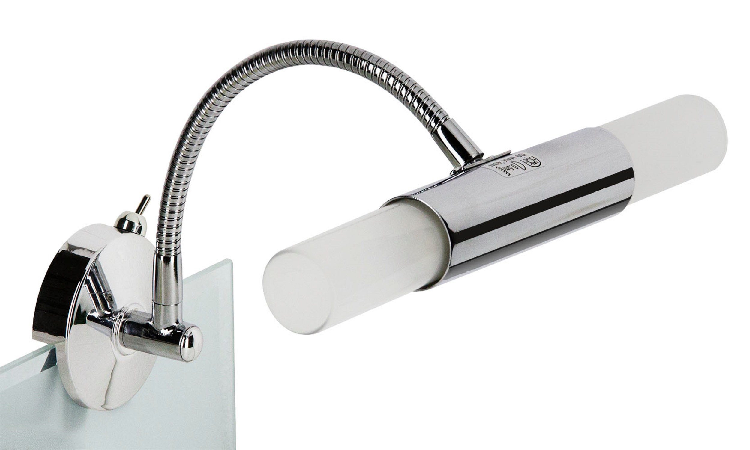 TRANGO LED Spiegelleuchte, LED wechselbar, warmweiß, günstig online kaufen