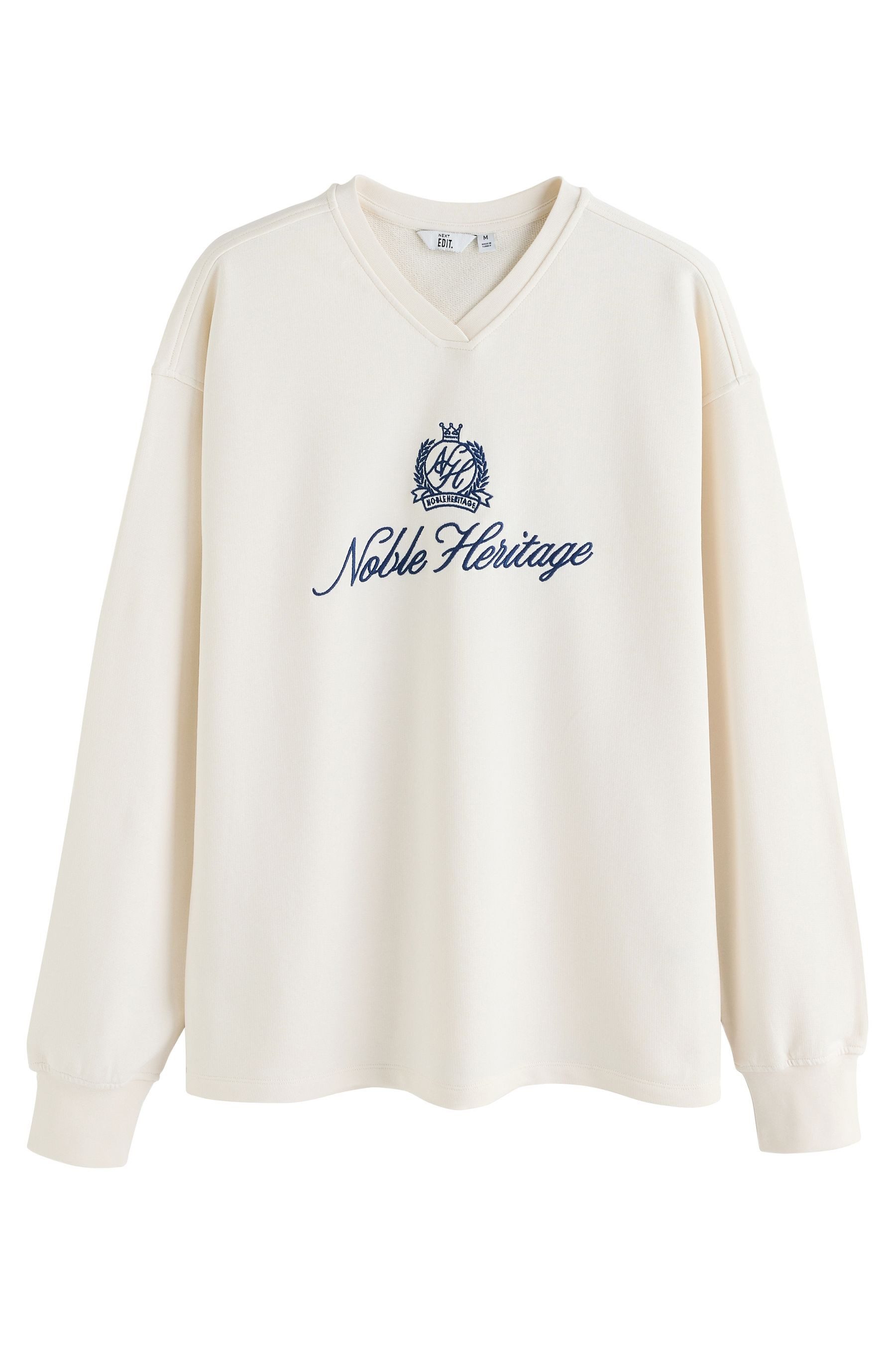 Next Sweater EDIT Grafik-Sweatshirt mit V-Ausschnitt (1-tlg)