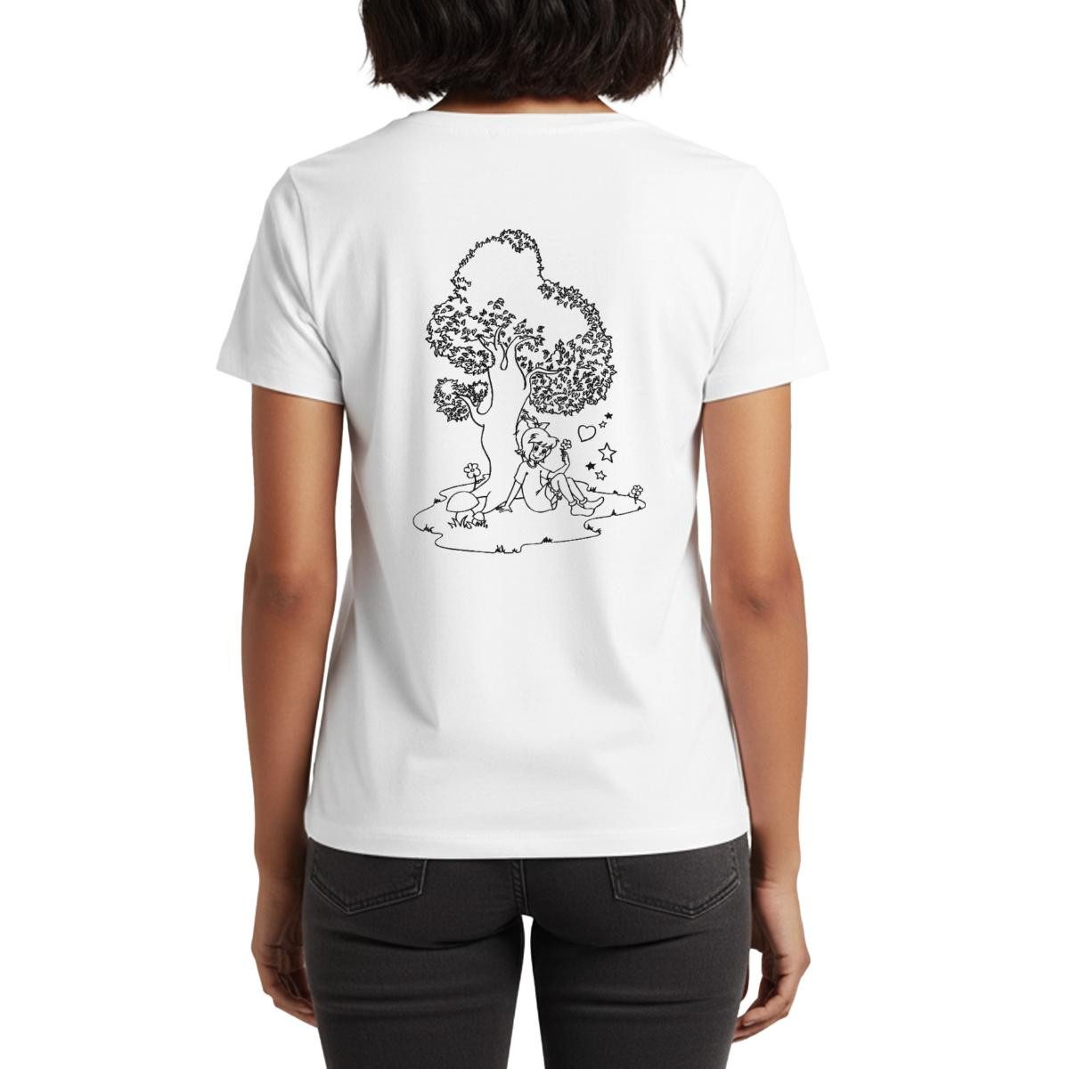 Spreadshirt T-Shirt Bibi Blocksberg Mit Bibi Und Großem Baum Frauen Premium T-Shirt (1-tlg)