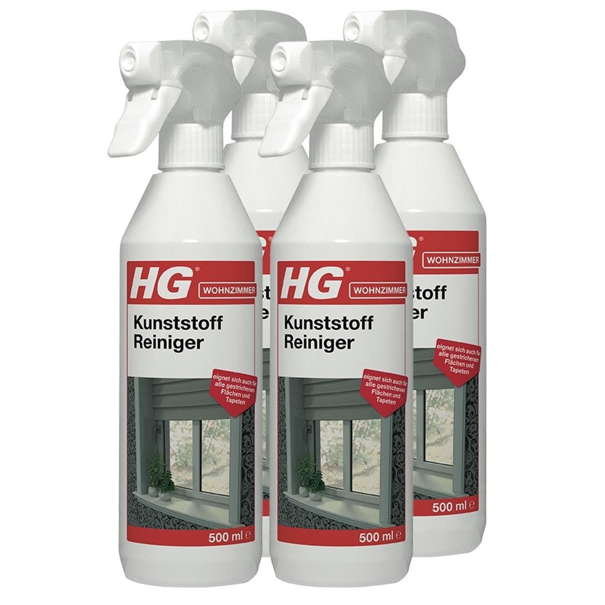HG HG Kunststoff Reiniger 500ml - Für Kunststoffe oder Polycarbonate (4er  Allzweckreiniger