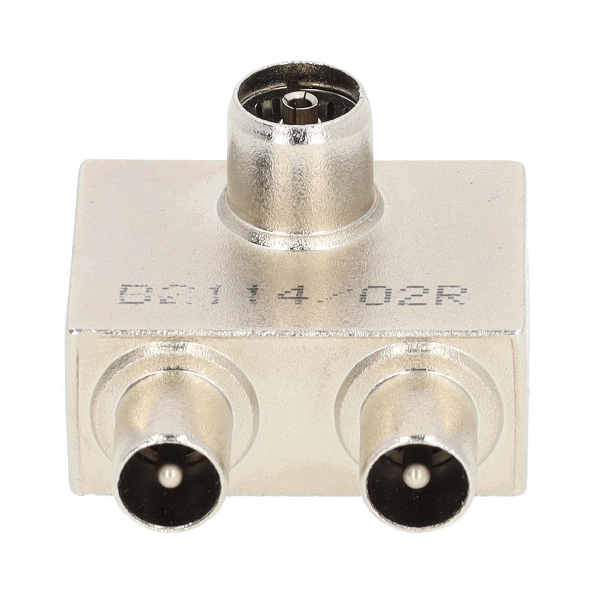 Nedis CSBWZI40907ME SAT-Kabel, Satelliten- und Antennenadapter, Satelliten- und Antennenadapter, Koax-Splitter, hohe Abschirmung, für Fernseher und Modem nutzbar