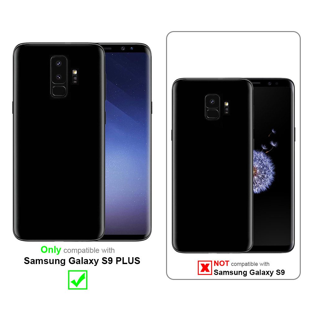 Cadorabo Handyhülle für Samsung Galaxy S9 PLUS Hülle Samsung Galaxy S9 PLUS, Flexible Hülle TPU Silikon Schutzhülle Back Cover Case