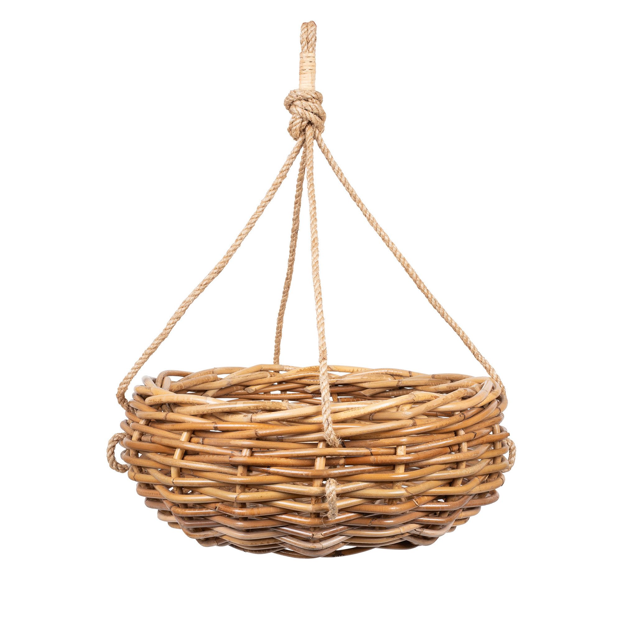 wohnfreuden Aufbewahrungskorb Hängeaufbewahrung Bara aus Rattan