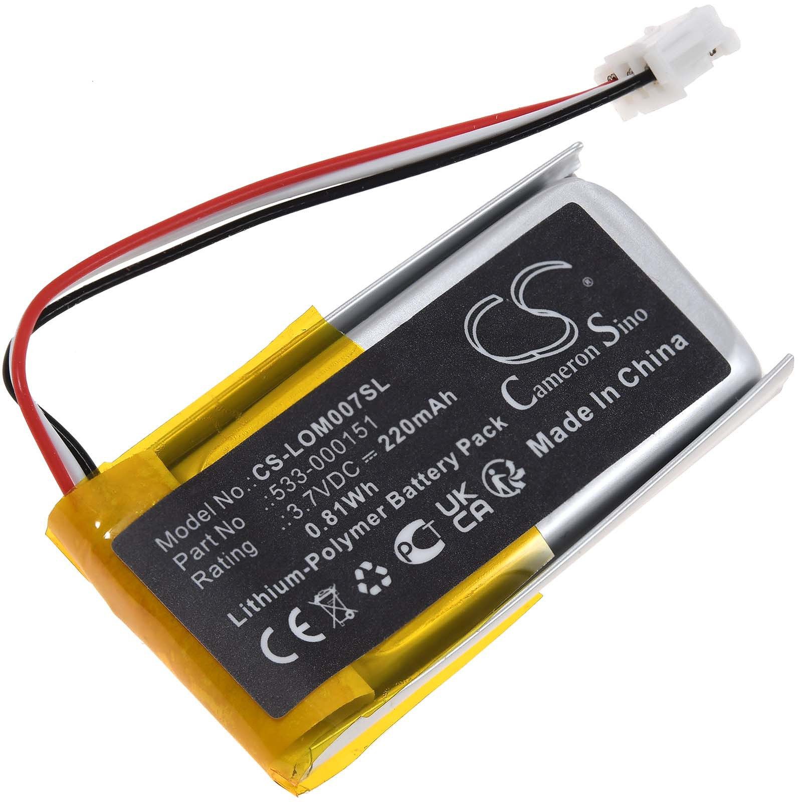 Powery Akku für Logitech G Pro Wireless PRO X Superlight Akku 220 mAh (3.7 V)