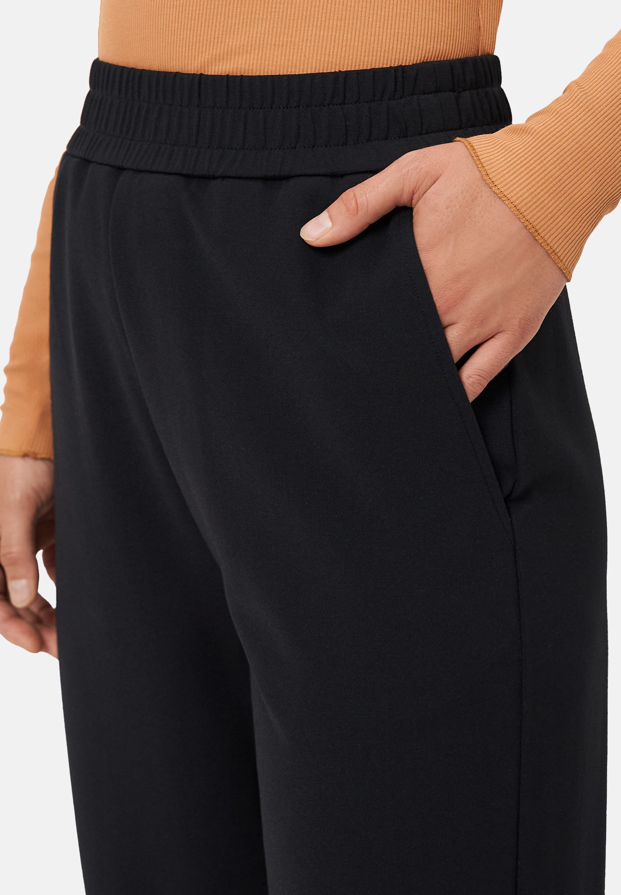 Les Lunes Stoffhose STACYY Twill Pants Twill Stoff, Seitentaschen, Sehr hohe Taille