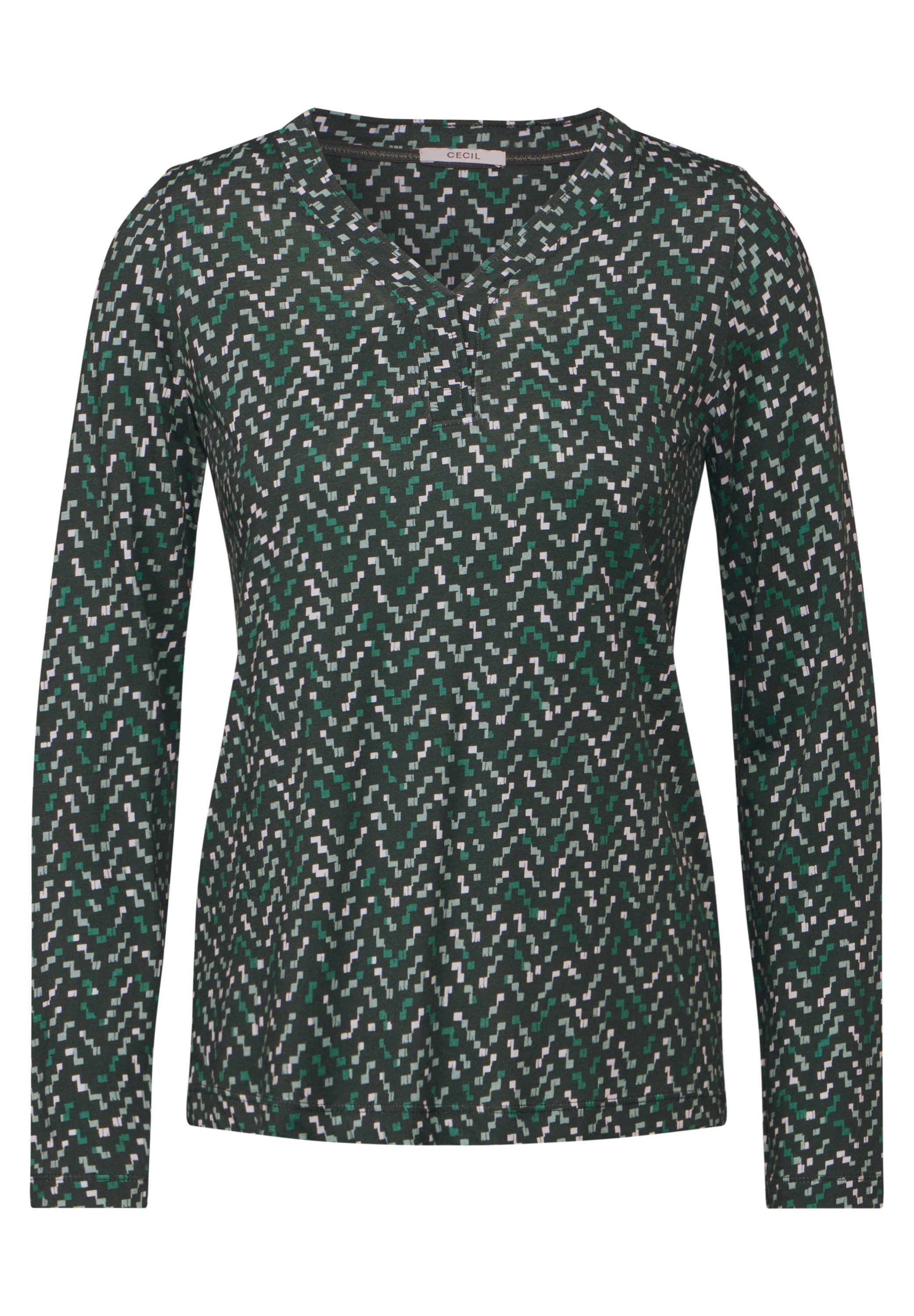 CECIL Langarmshirt mit Muster
