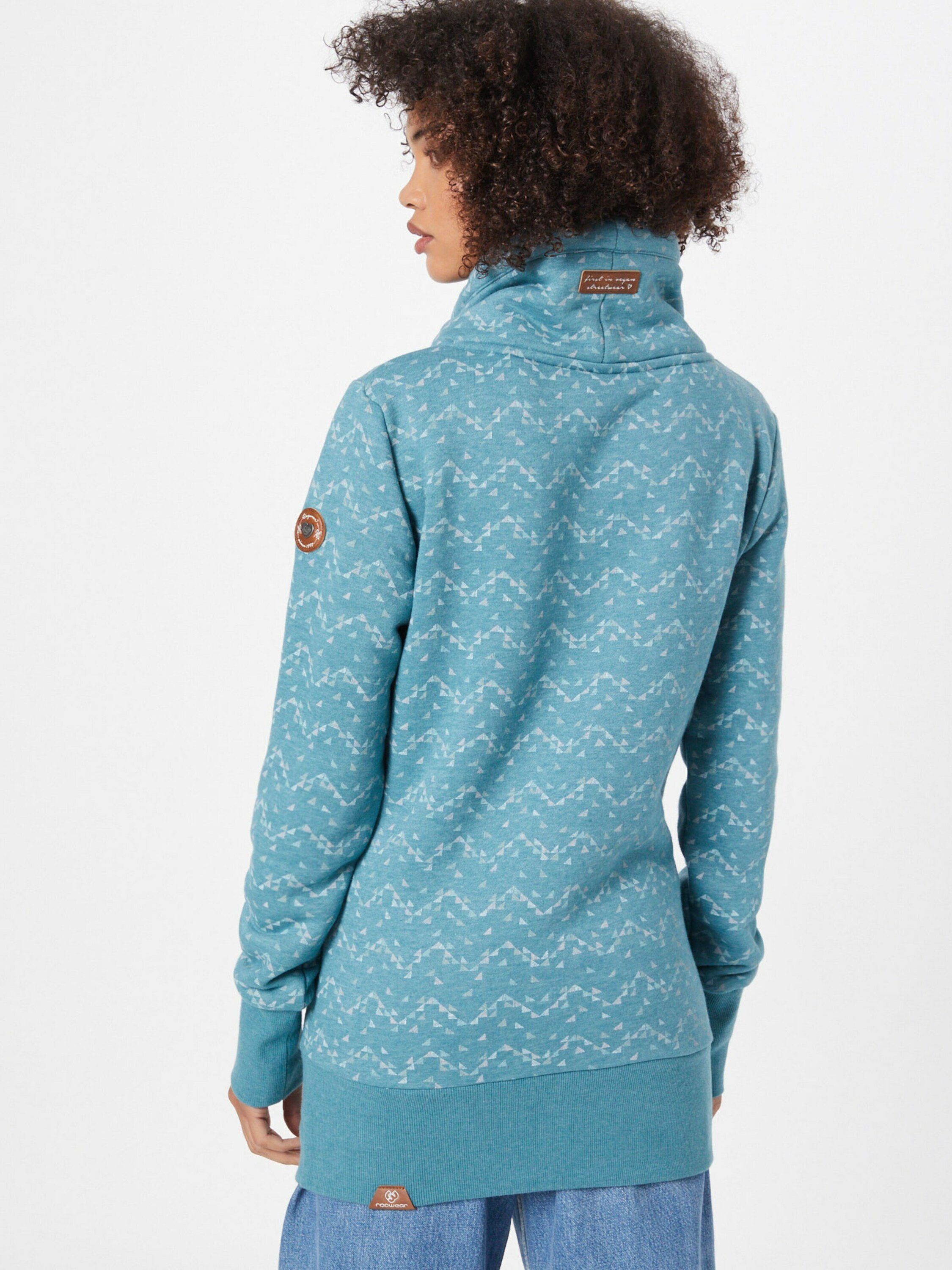 Ragwear Sweatshirt NESKA PRINT Plain/ohne Petrol Stickerei Details, (1-tlg)