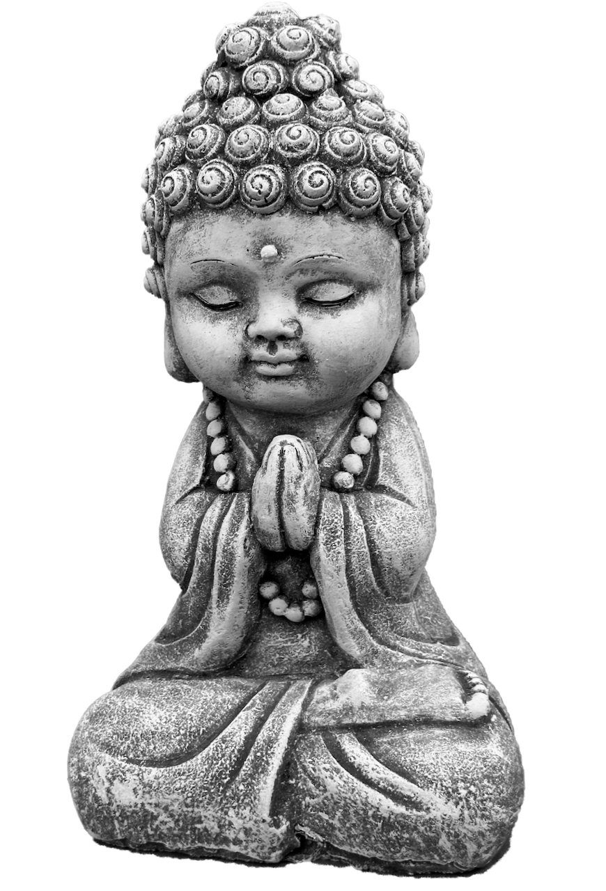 Stone and Style Gartenfigur Frostfeste Steinfigur Shiva Baby, (1 St)