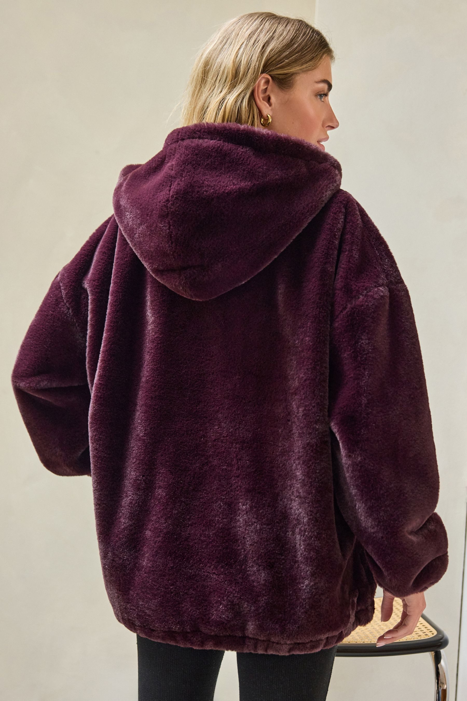 Next Fleeceshirt Jacke aus Kunstfell mit günstig online kaufen