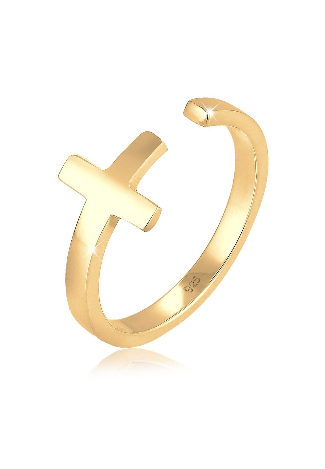 Elli Fingerring Kreuz 925 Sterling Silber günstig online kaufen