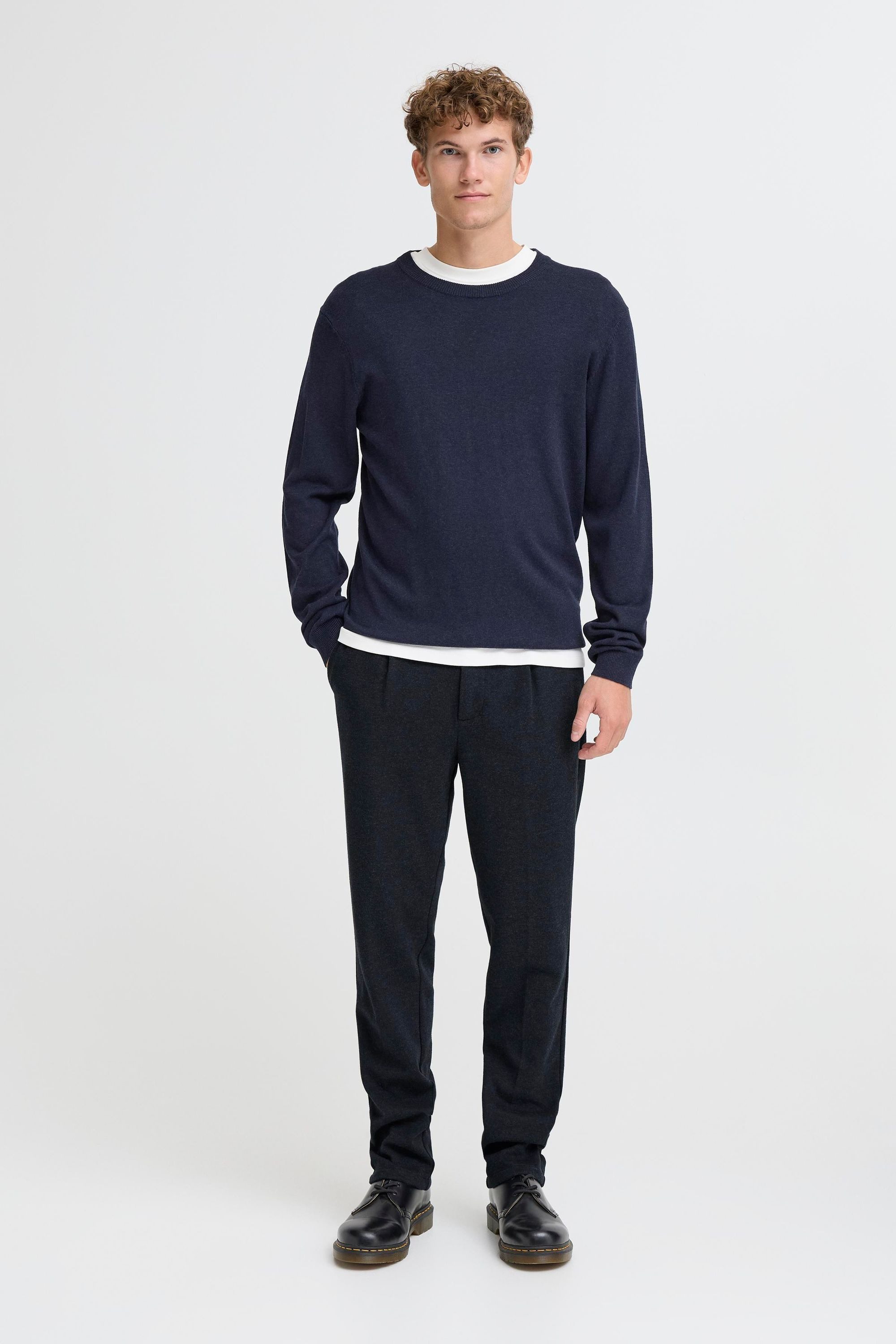 Casual Friday Chinohose CFMarc Lässige Stoffhose mit Bundfalten - Relaxed Fit