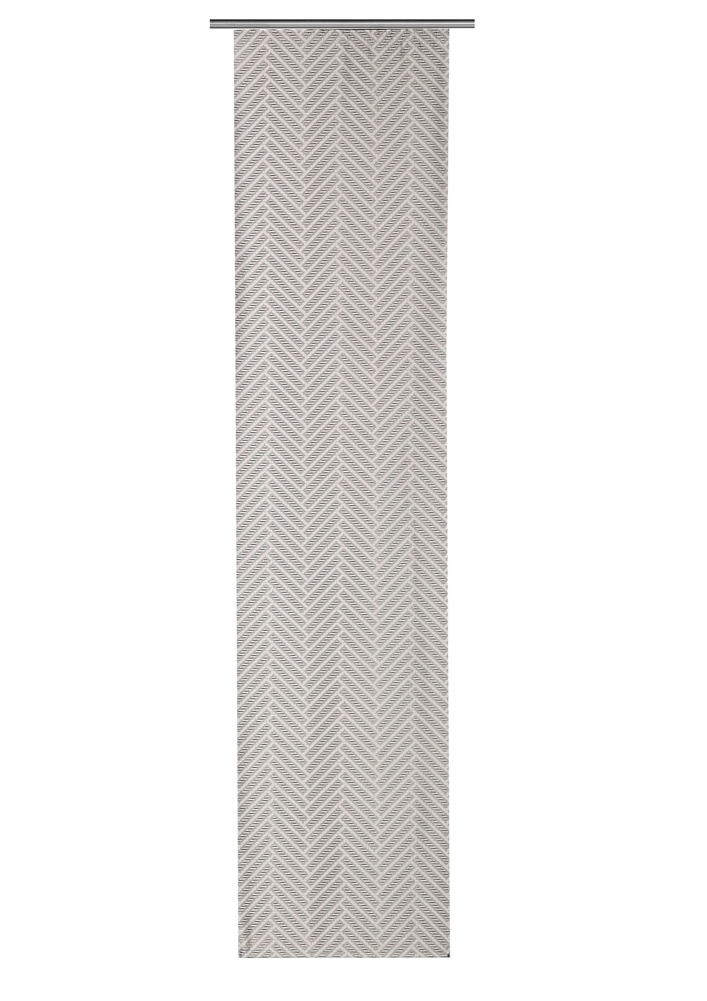 Verdi Schiebegardine Schiebevorhang Marie 60 x 245 cm, Paneelwagen, halbtransparent