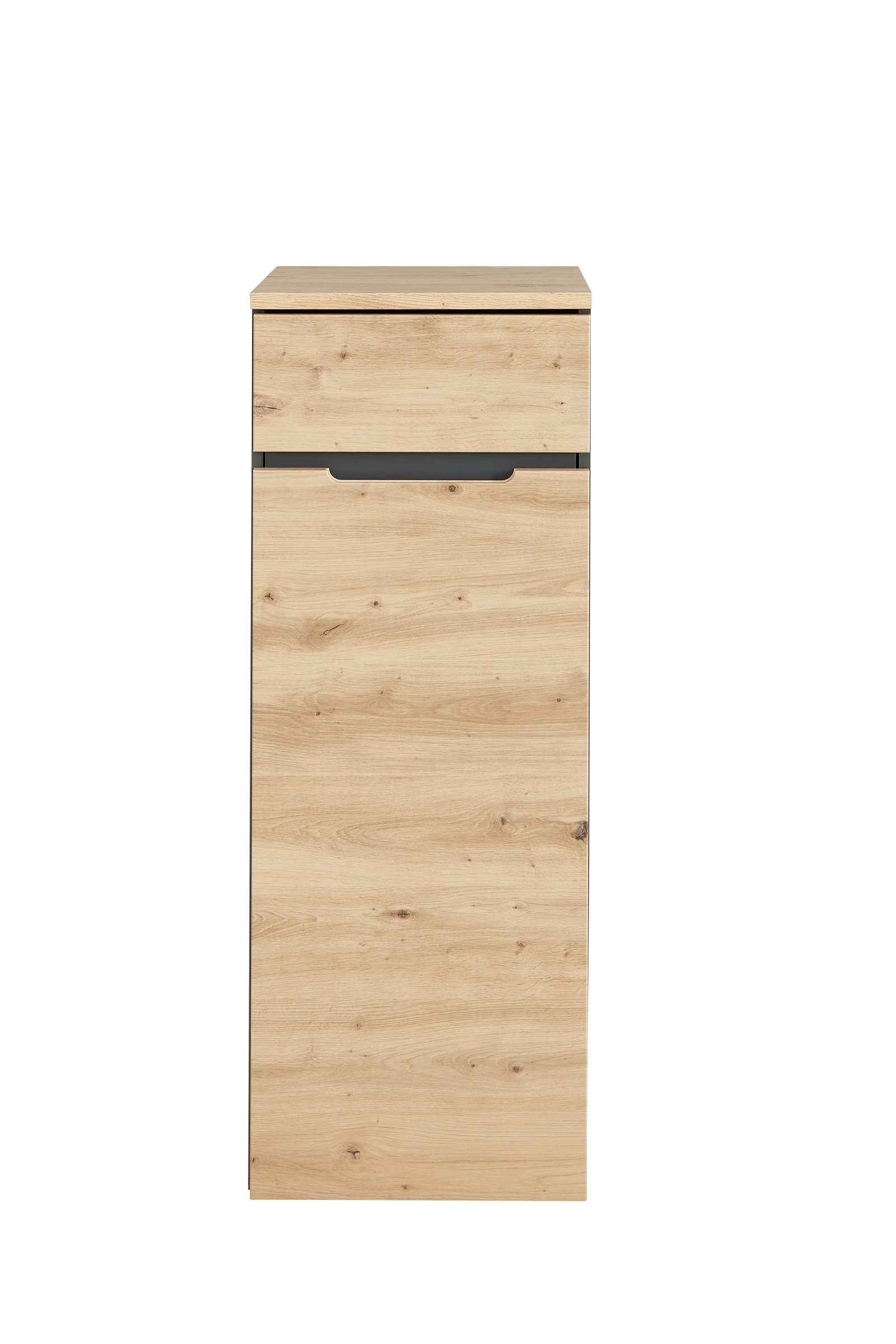 freiraum Aktenschrank Memphis in Artisan Eiche Dekor / Graphit - 45x122x38 (BxHxT)