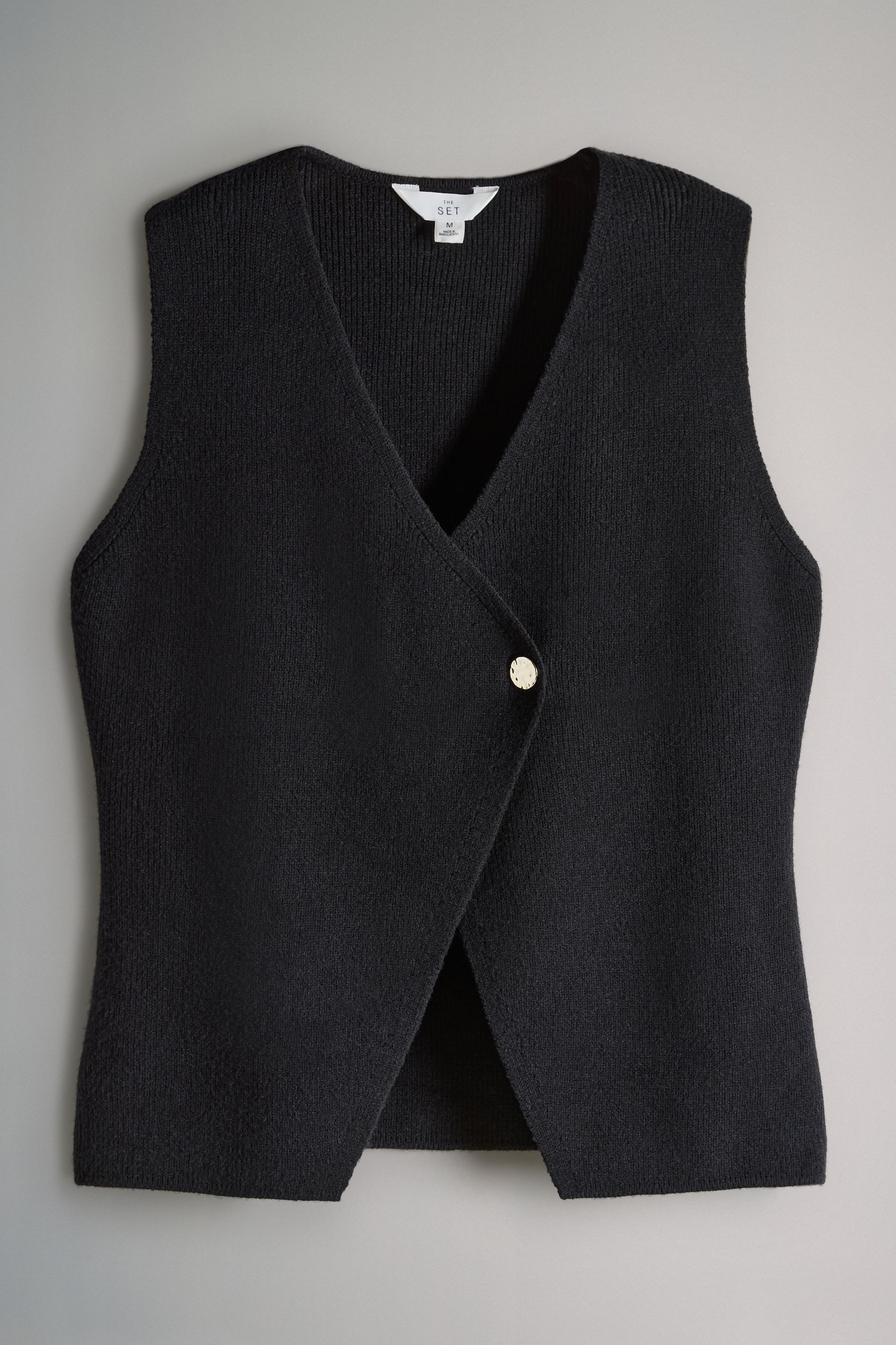 The Set Anzugweste The Set Gerippte Strickwesten, 2er-Pack (2-tlg) günstig online kaufen