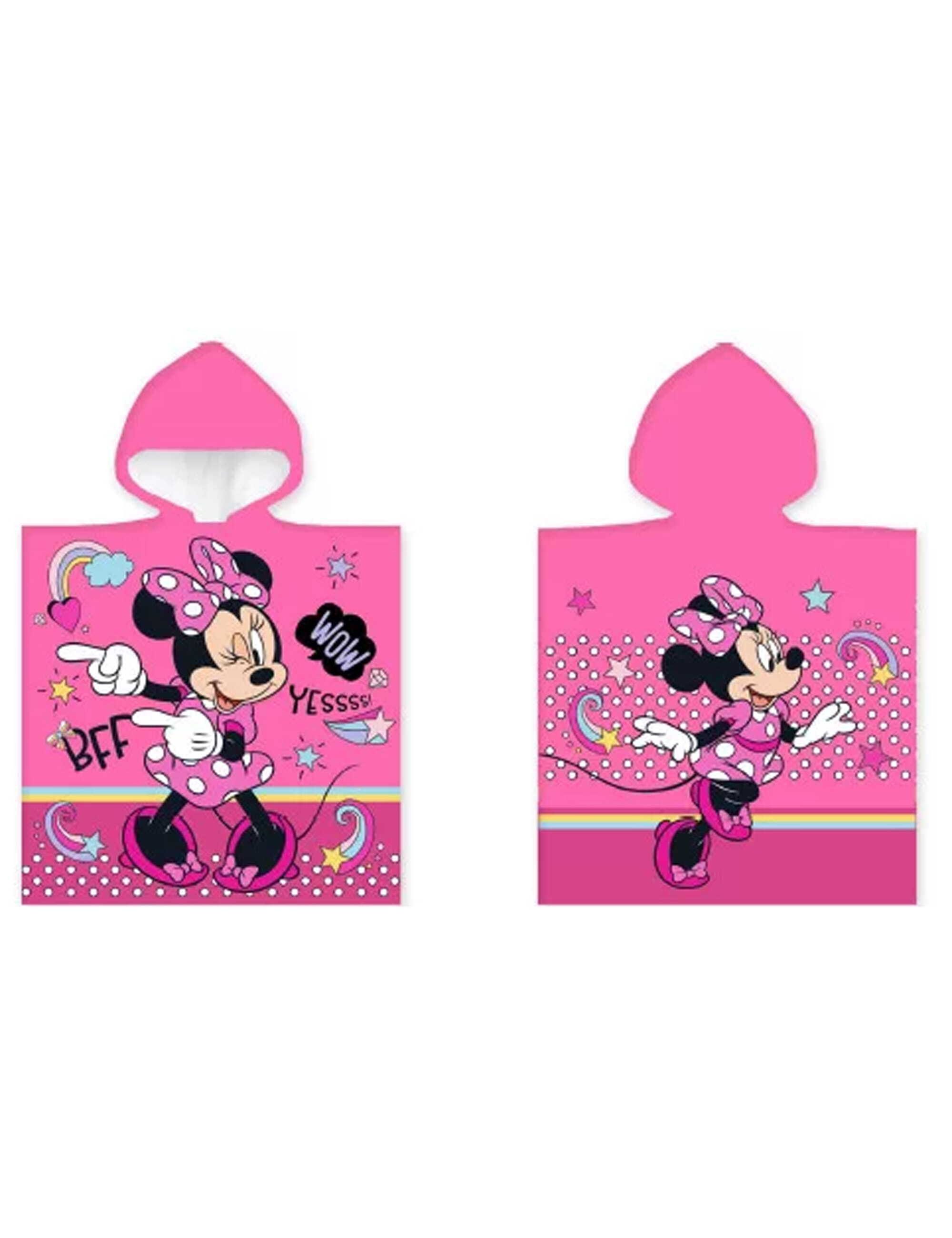 Disney Kapuzenhandtuch Badeponcho Minnie Mouse, 100% günstig online kaufen