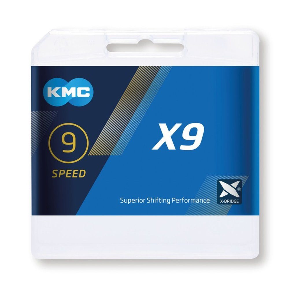 Fahrradketten Schaltungskette X9, 1/2" x 11/128", 114 Glieder, 6,6 mm, 9-fach