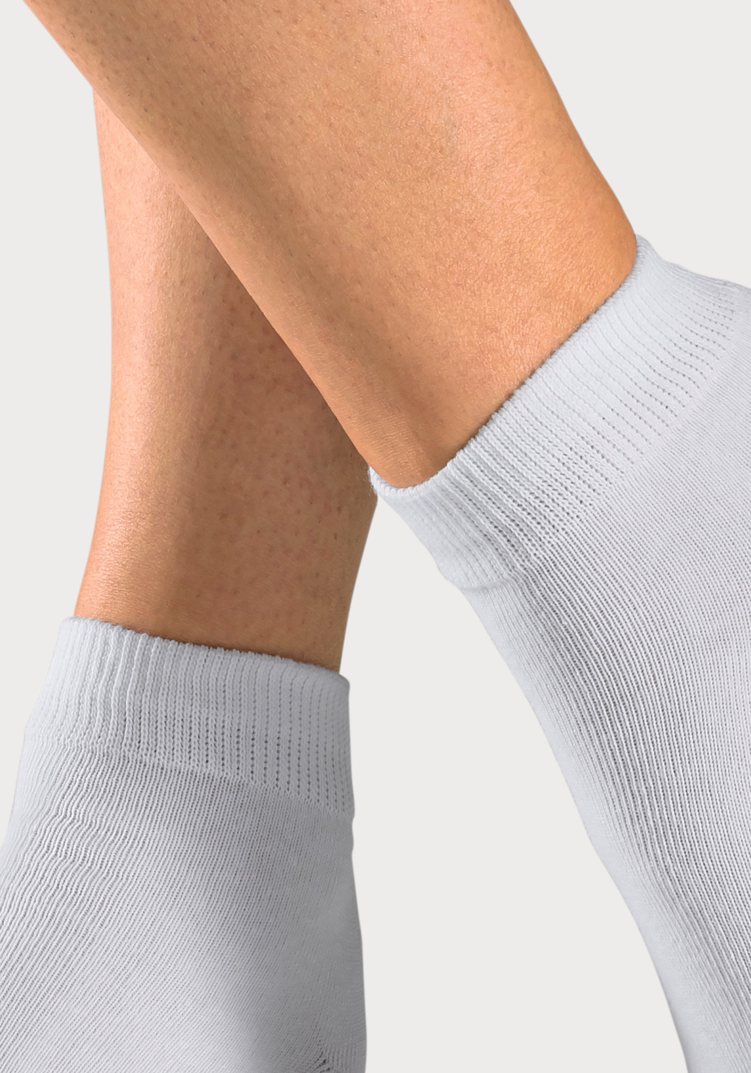 H.I.S Kurzsocken Damen Herren Kurzschaft Socken (Packung, 10-Paar, Großpackung 35-38 bis 43-46) mit eingestrickten Symbolen, leicht zum sortieren – Bild 5 von 5