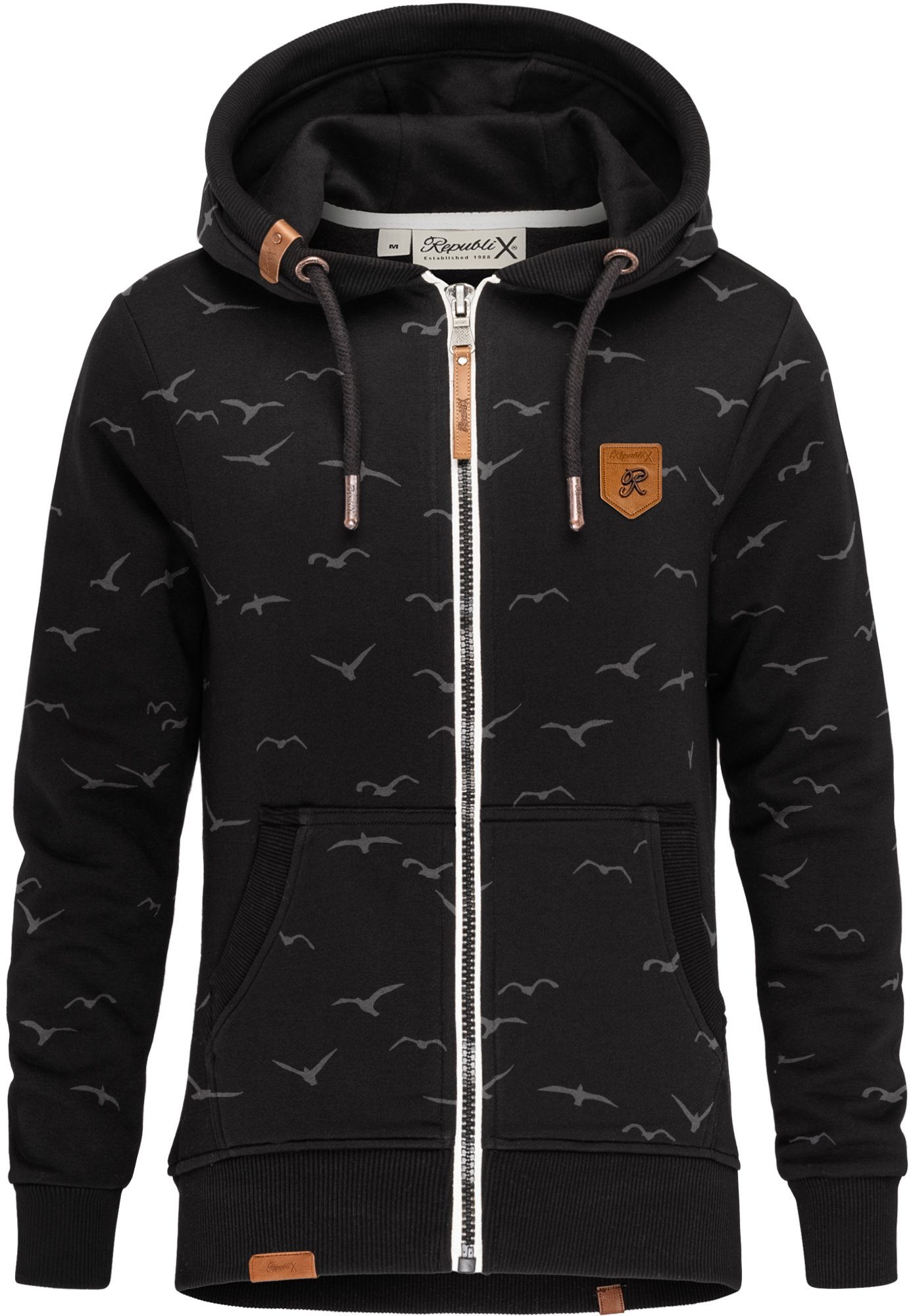 REPUBLIX Kapuzenpullover LOLA Damen Hoodie Sweatshirt Pullover Zipper Jacke günstig online kaufen