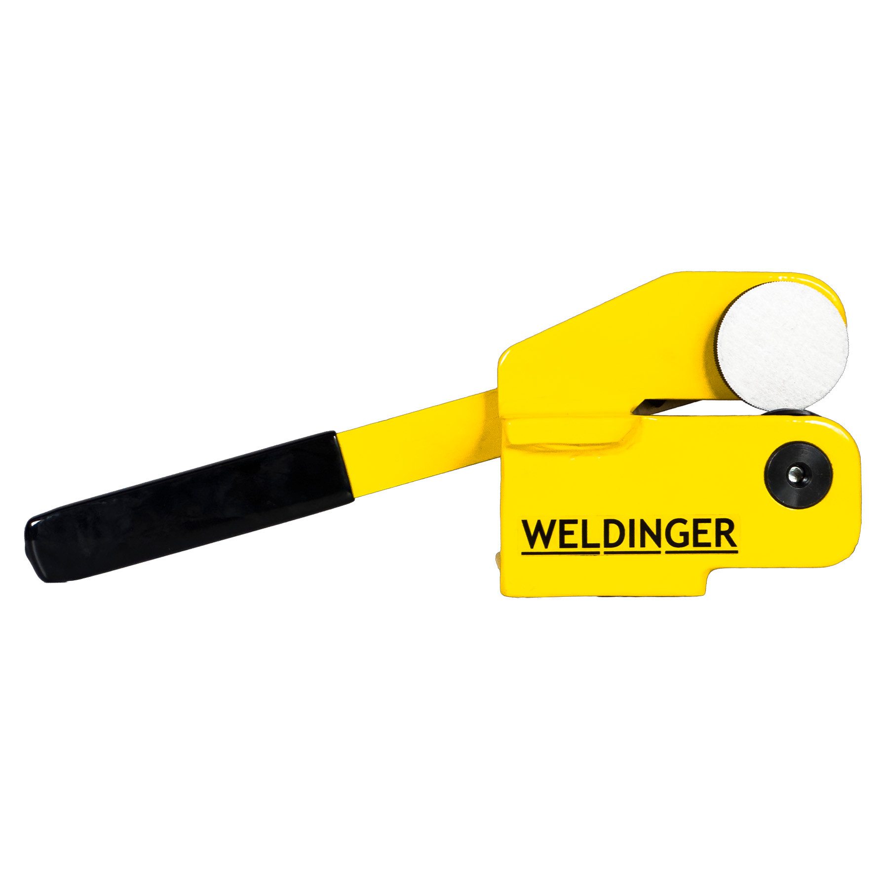 WELDINGER Blechschere Handhebel Kurven-Blechschere für Blech bis 1,5 mm Stärke, (1-tlg), robuste Stahlkonstruktion für die Werkbankmontage