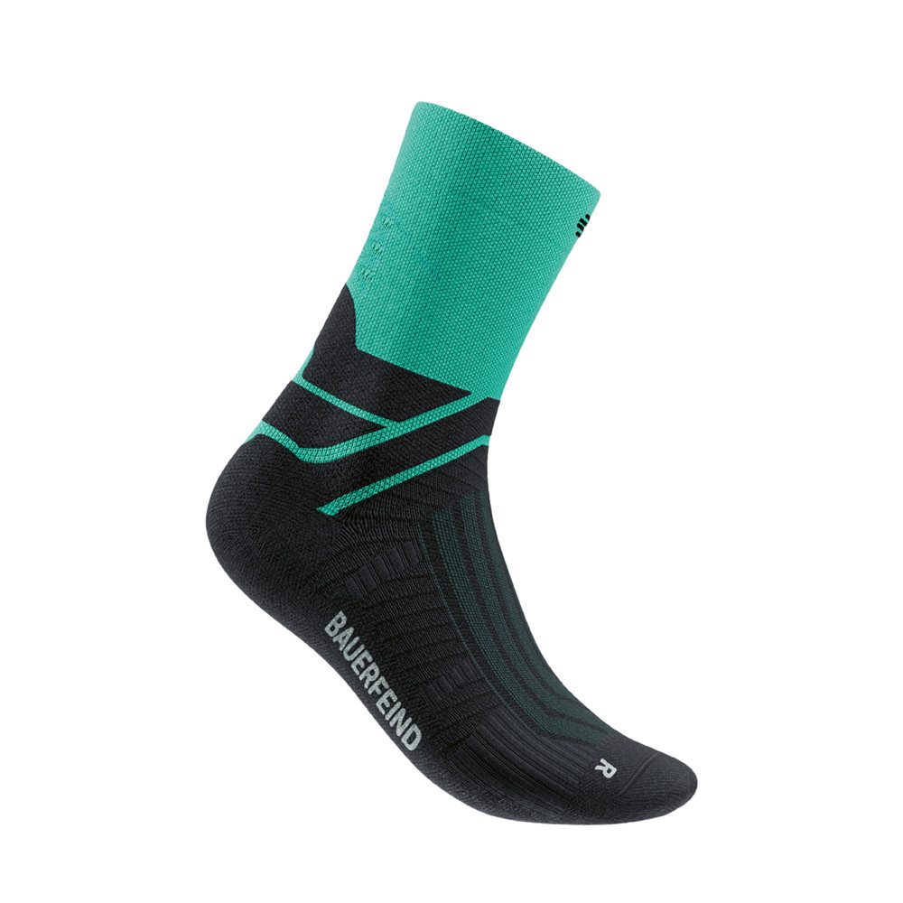 Bauerfeind Sportsocken RUN PERFORMANCE MID CUT SOCKS mit Ventilation Knit Technologie