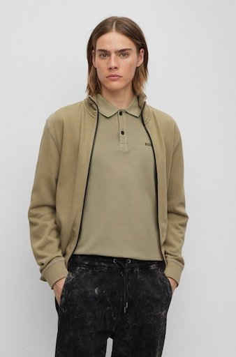BOSS ORANGE Sweatshirt Zestart mit Markenlabel auf der Brust