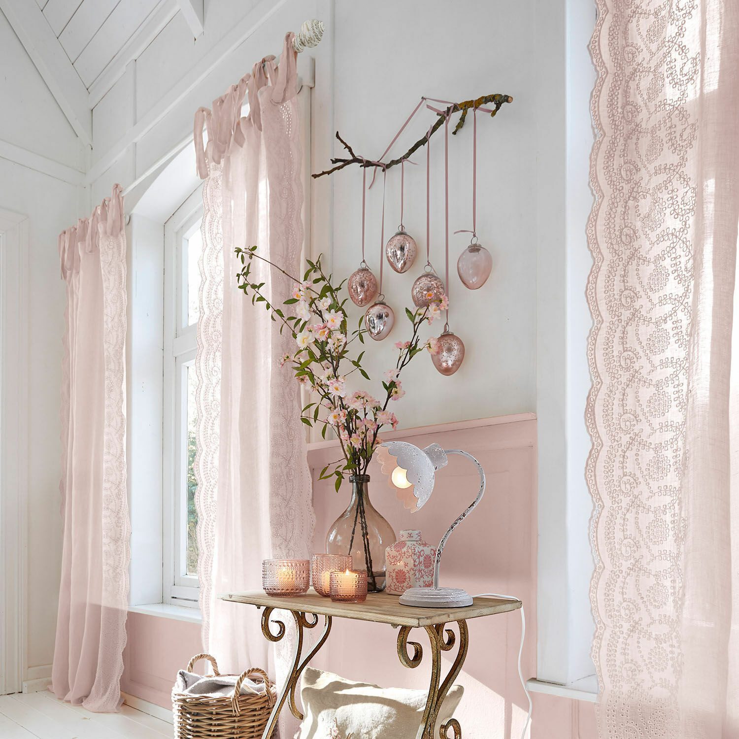 Mirabeau Vorhang Gardine Esmera rosa