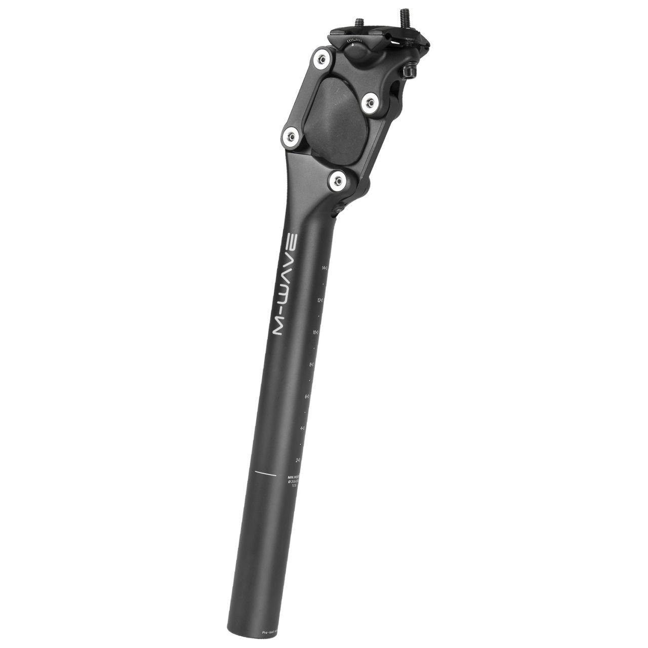 M-Wave Sattelstütze Parallelogramm Sattelstütze ALU einstellbar 35 cm 27 2 mm schwarz